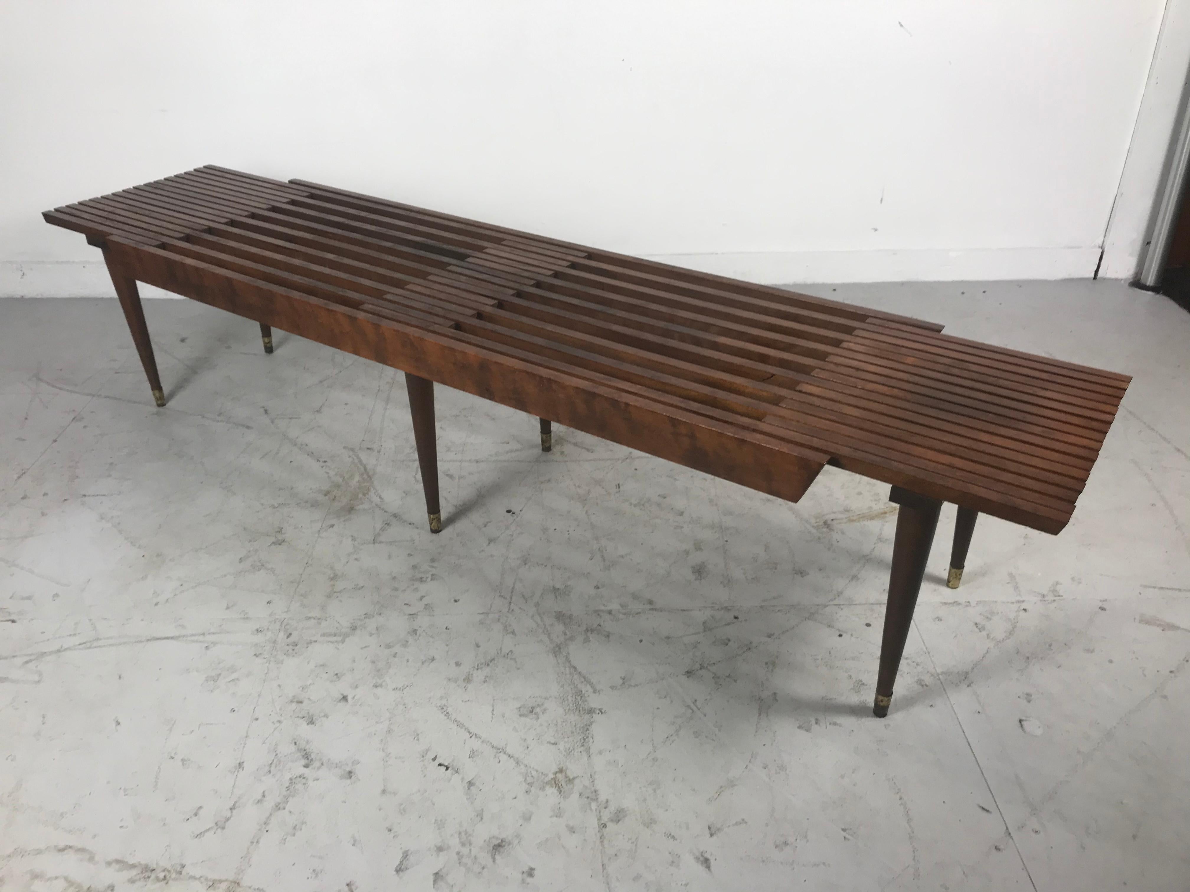 slatted coffee table