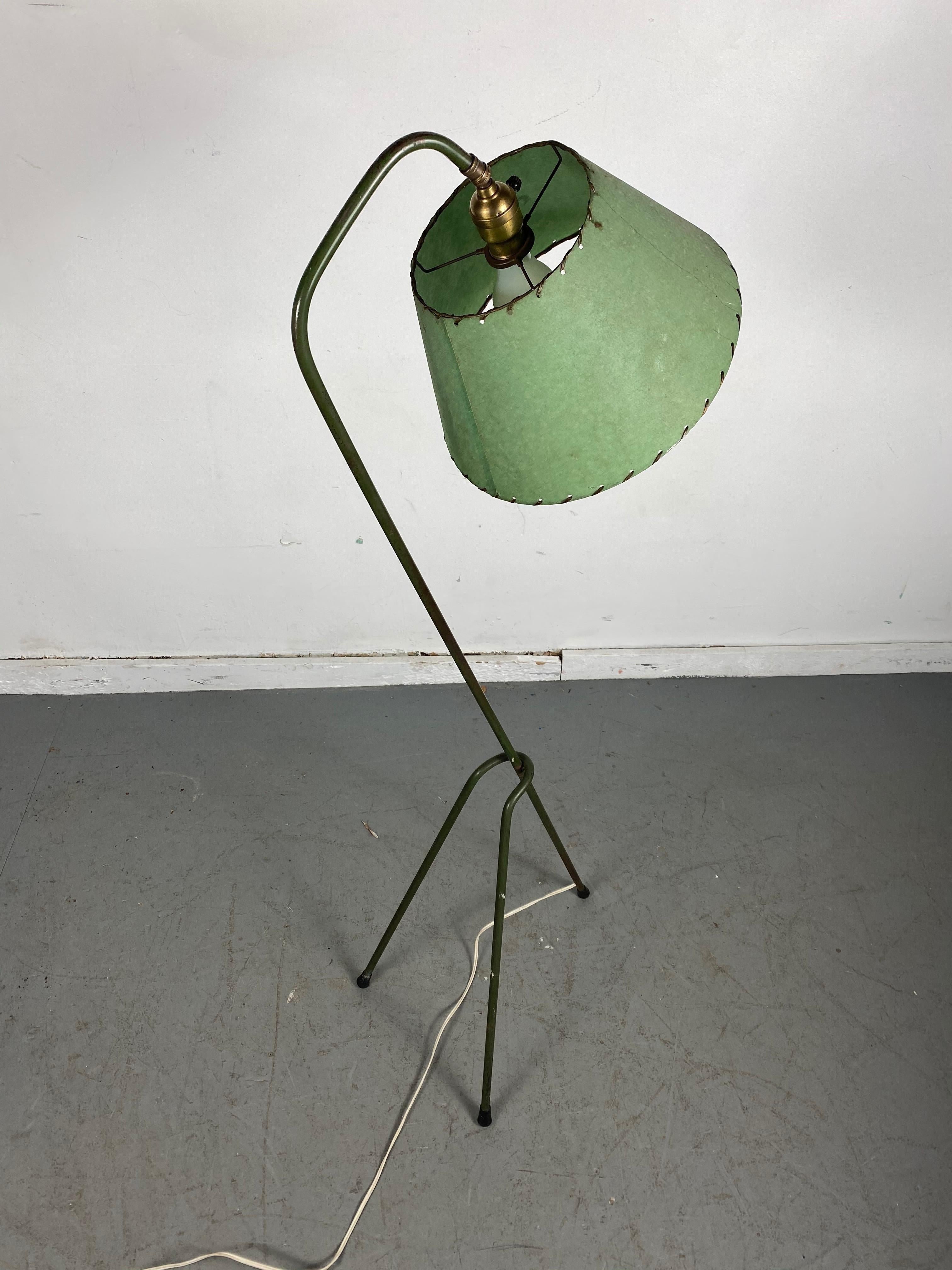 Painted Classic Mid-Century Modern Floor Lamp 