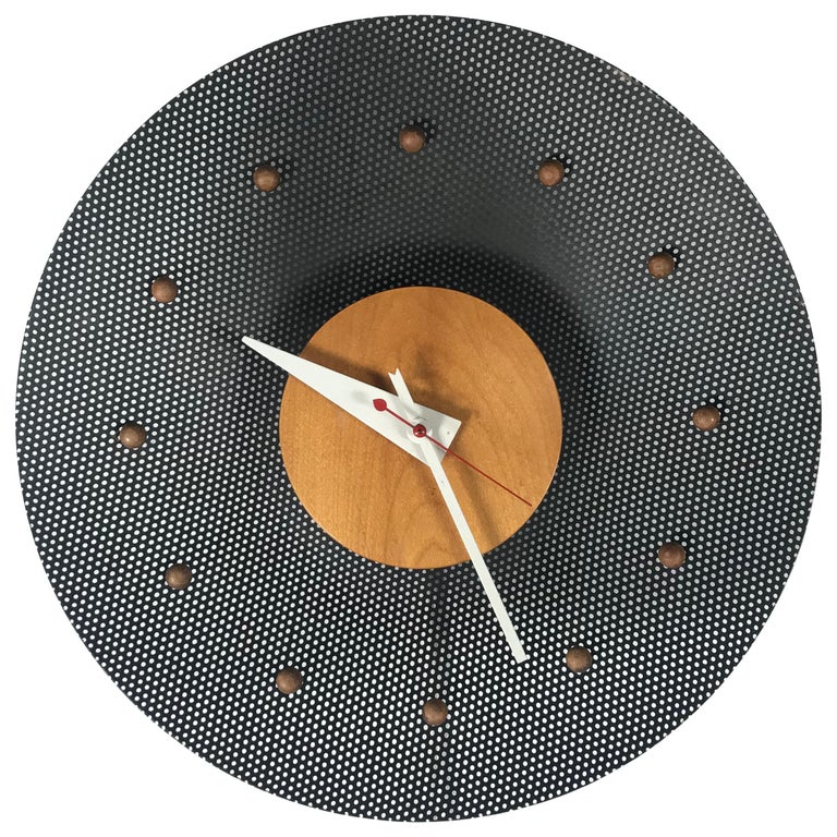 Classic MidCentury Modern Nelson Wire Mesh and Burch Wall Clock