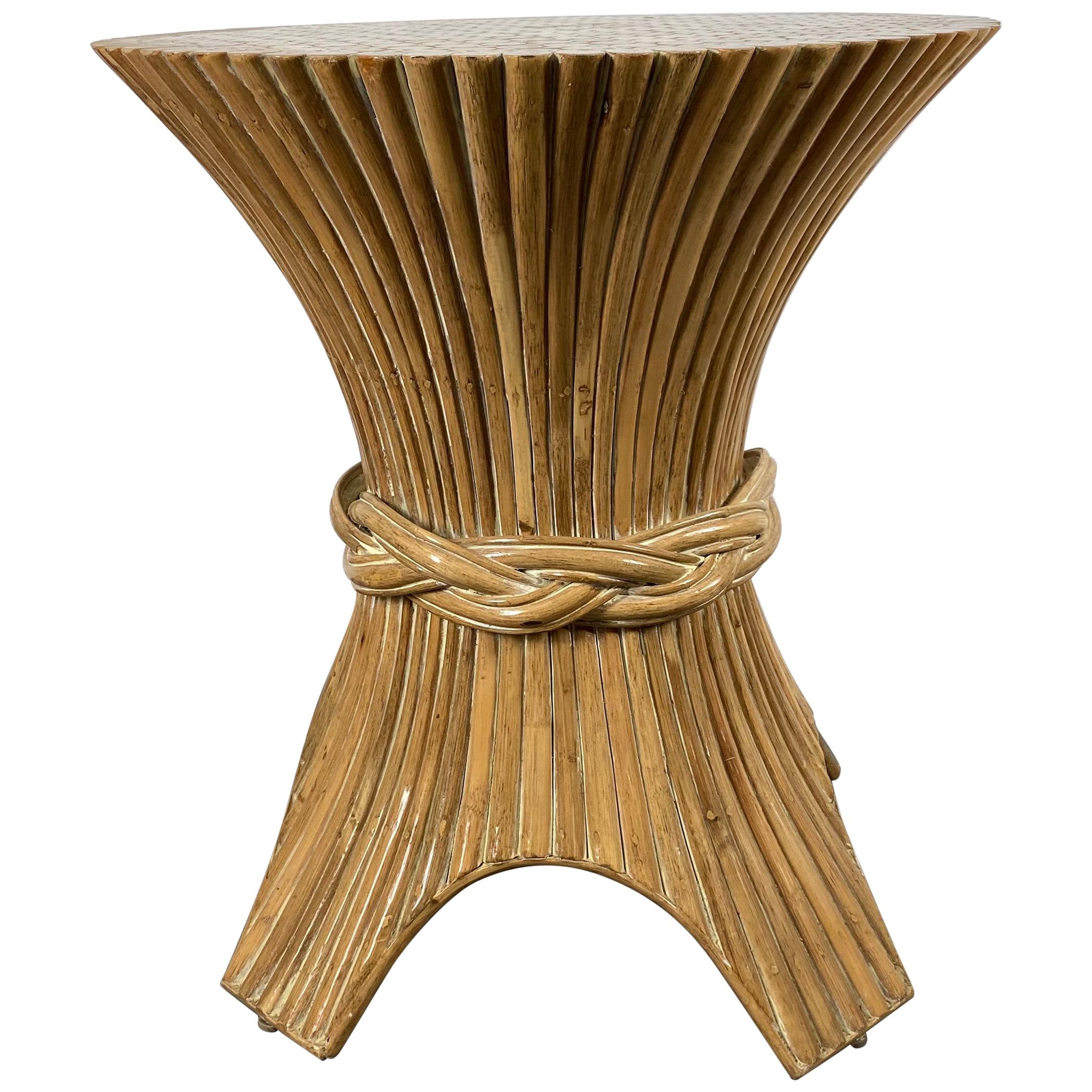 Table de salle à manger classique, moderniste du milieu du siècle dernier, Regency Bamboo de McGuire en vente