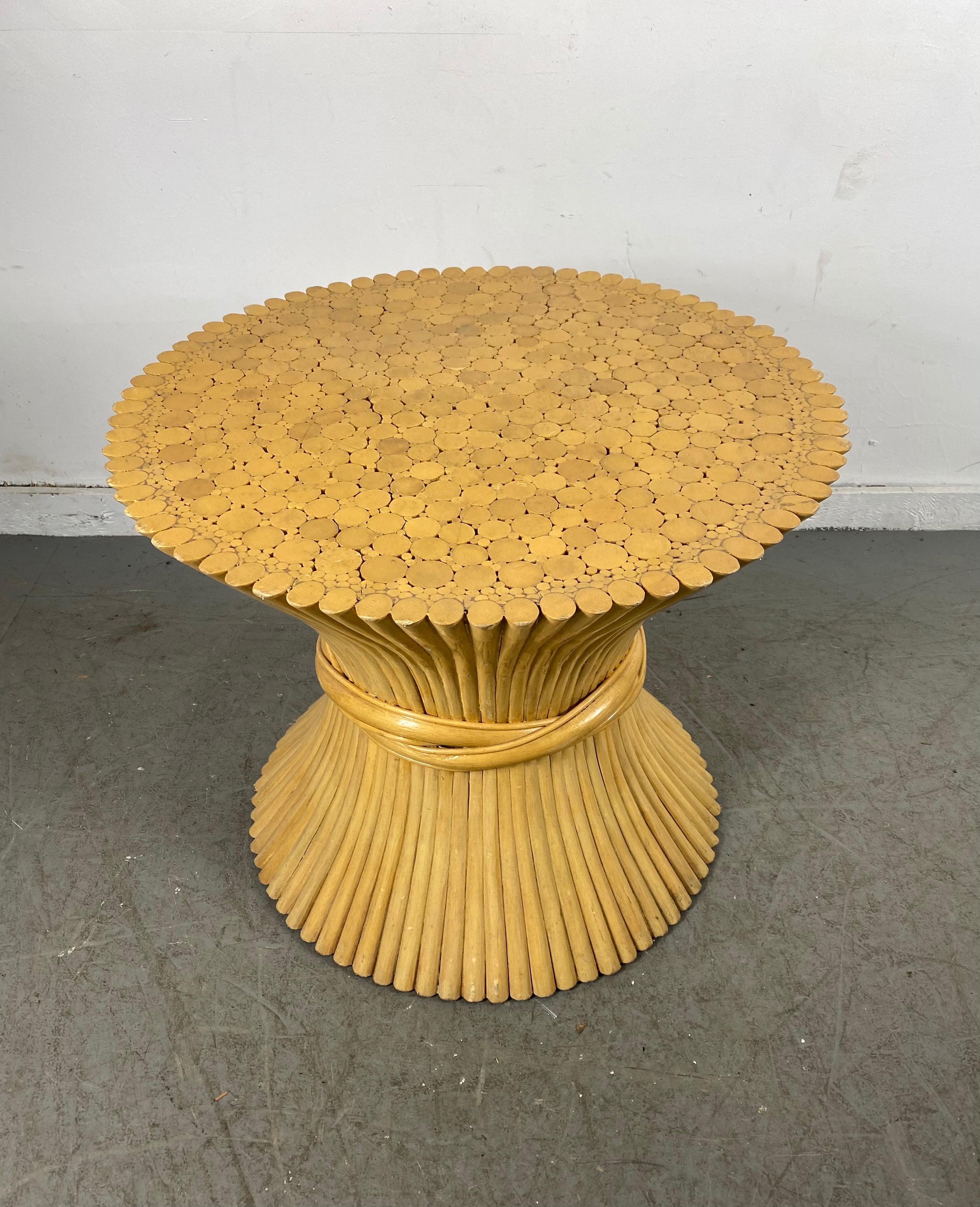 Classic Mid-Century Modernist, Regency Occasional Table by McGuire In Good Condition In Buffalo, NY