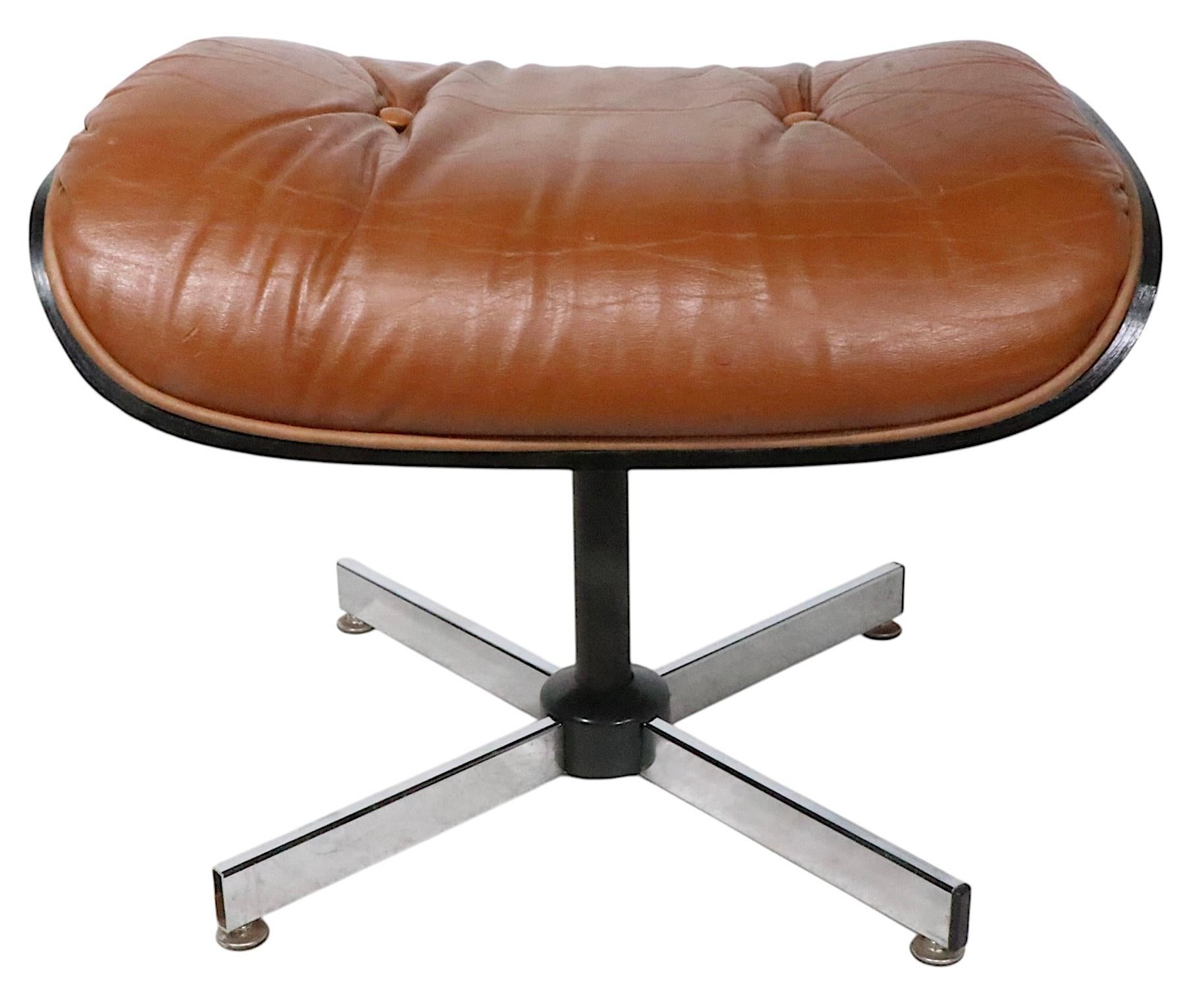 Classic Mid Century Plycraft Lounge Chair and Ottoman For Sale 5