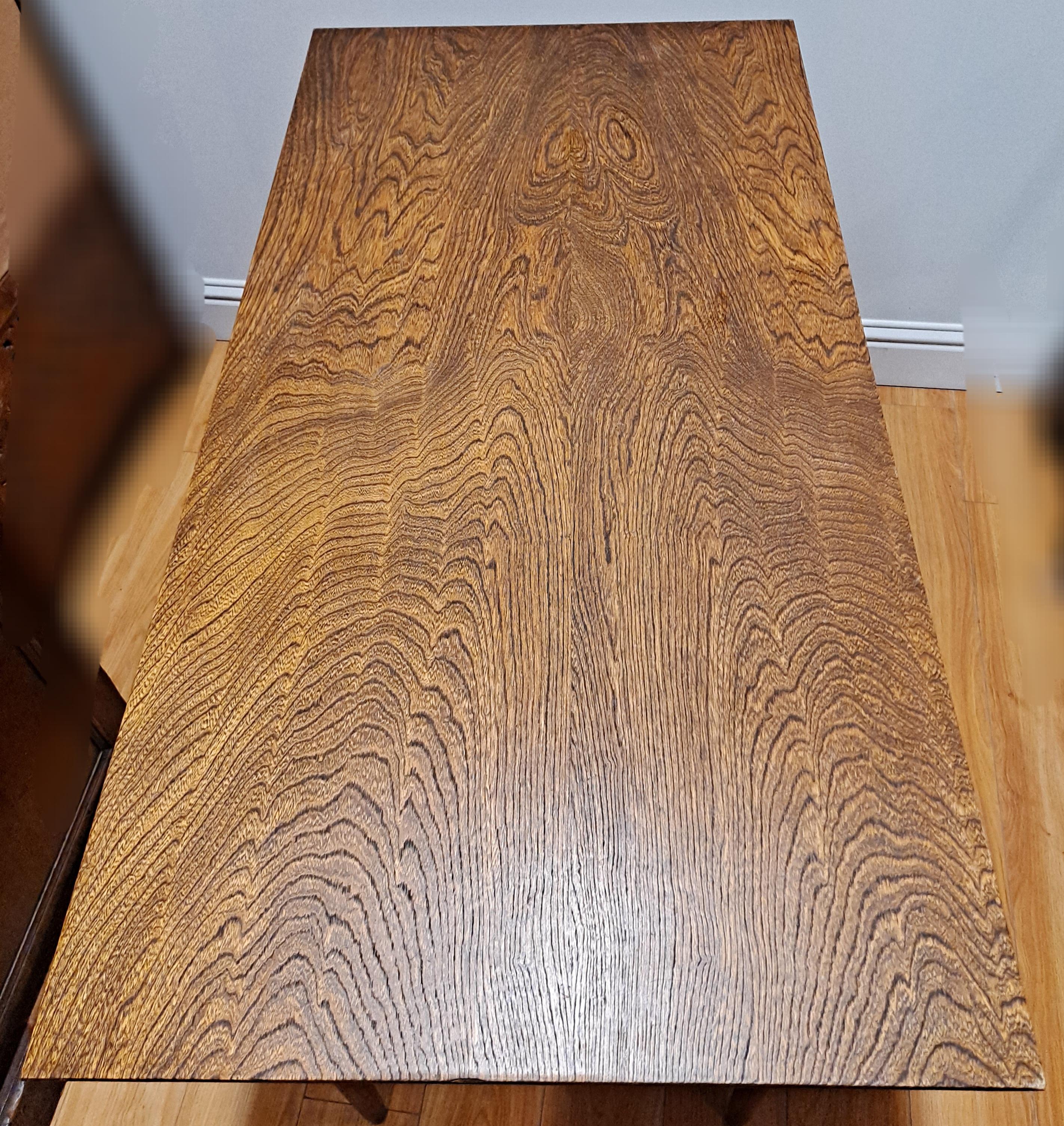 Classic Mid-Century Three Drawer Oak Desk For Sale 1