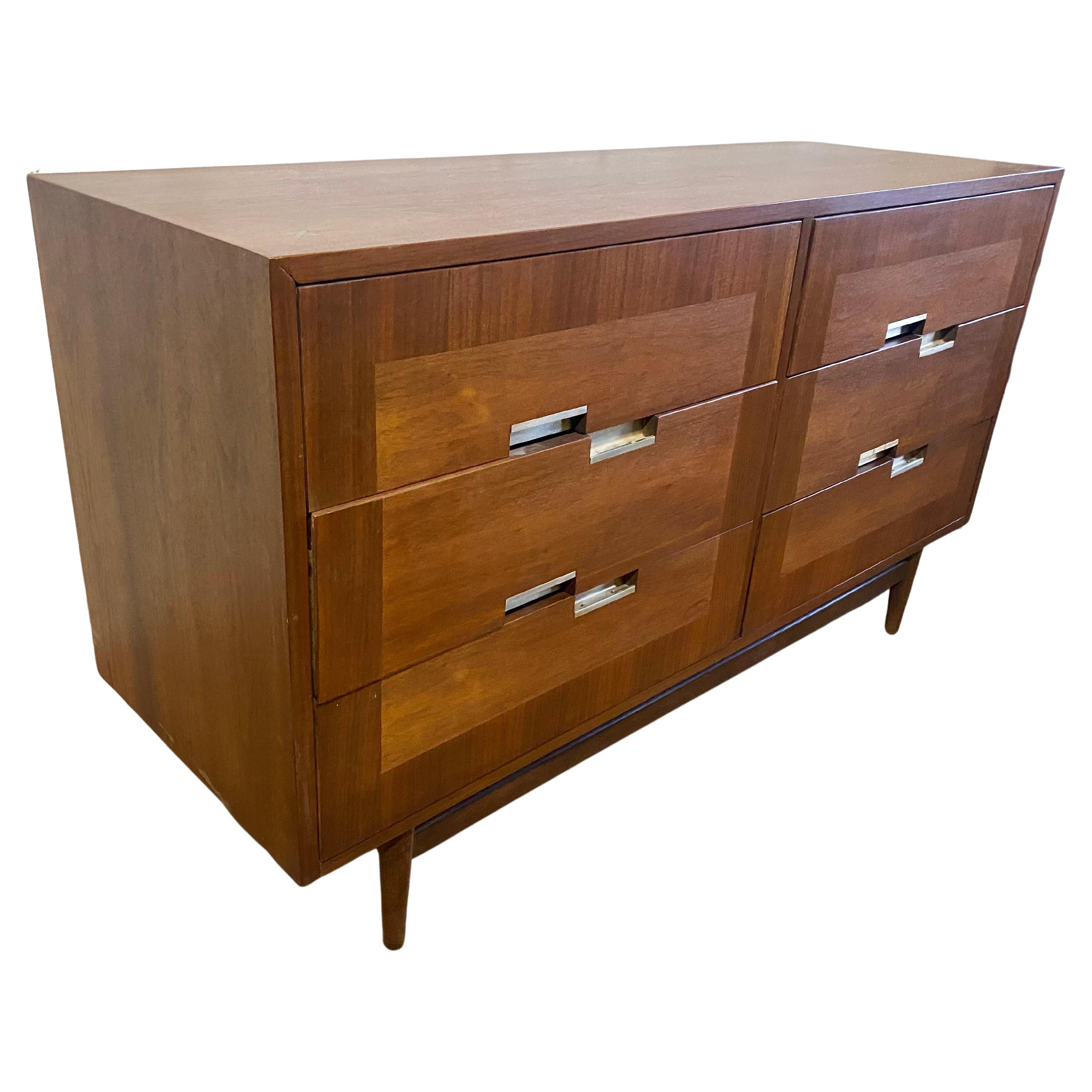 Classic Mid-Century Walnut Dresser by Merton Gershun / American of Martinsville