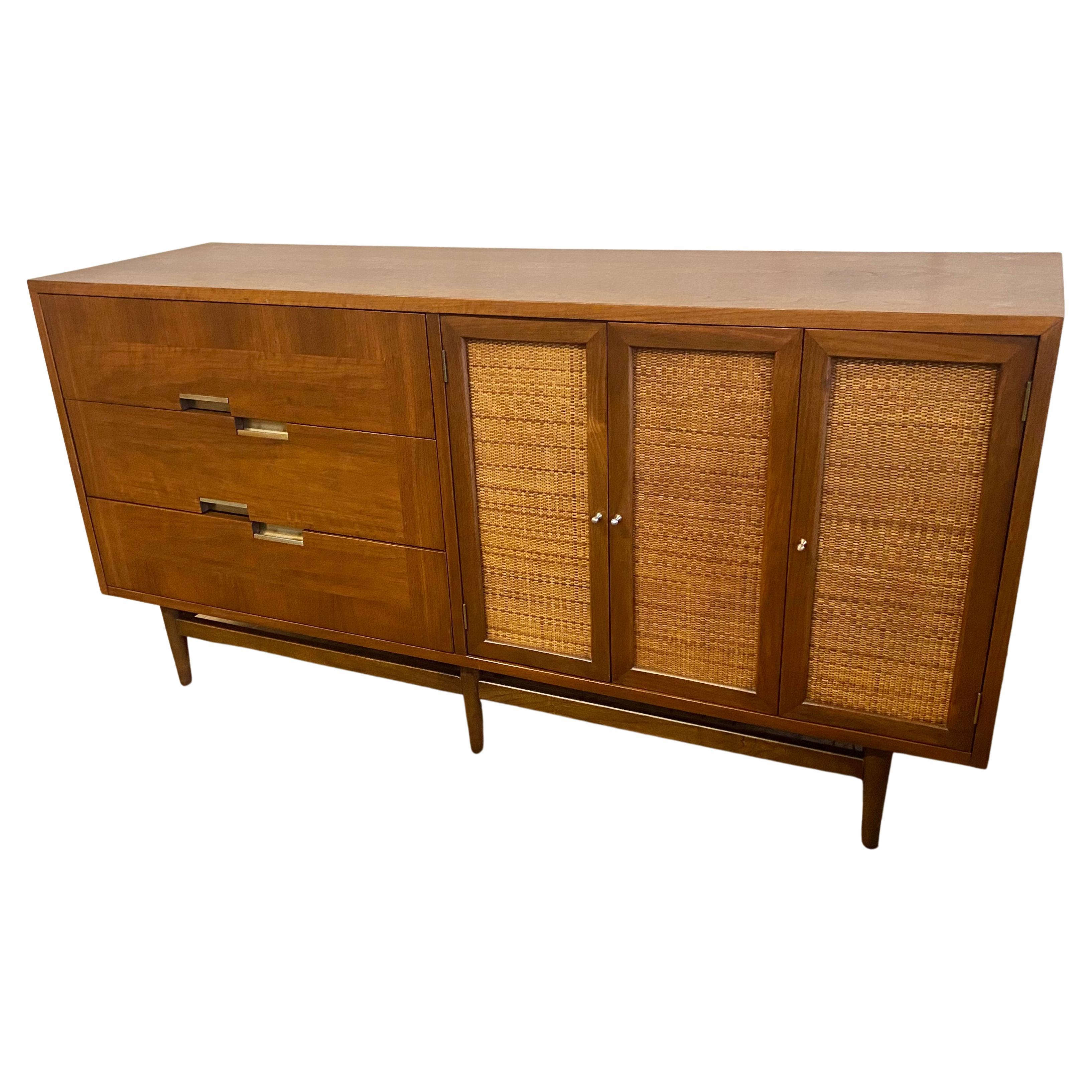 Classic Mid Century Walnut Dresser by Merton Gershun / American of Martinsville For Sale