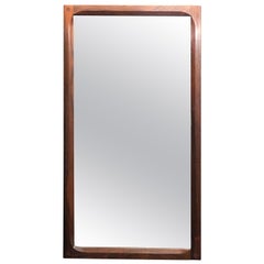 Classic Midcentury Danish Wall Mirror by Asel Kjersgaard