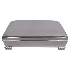 Classic Midcentury Modern Sterling Silver Box by Poole