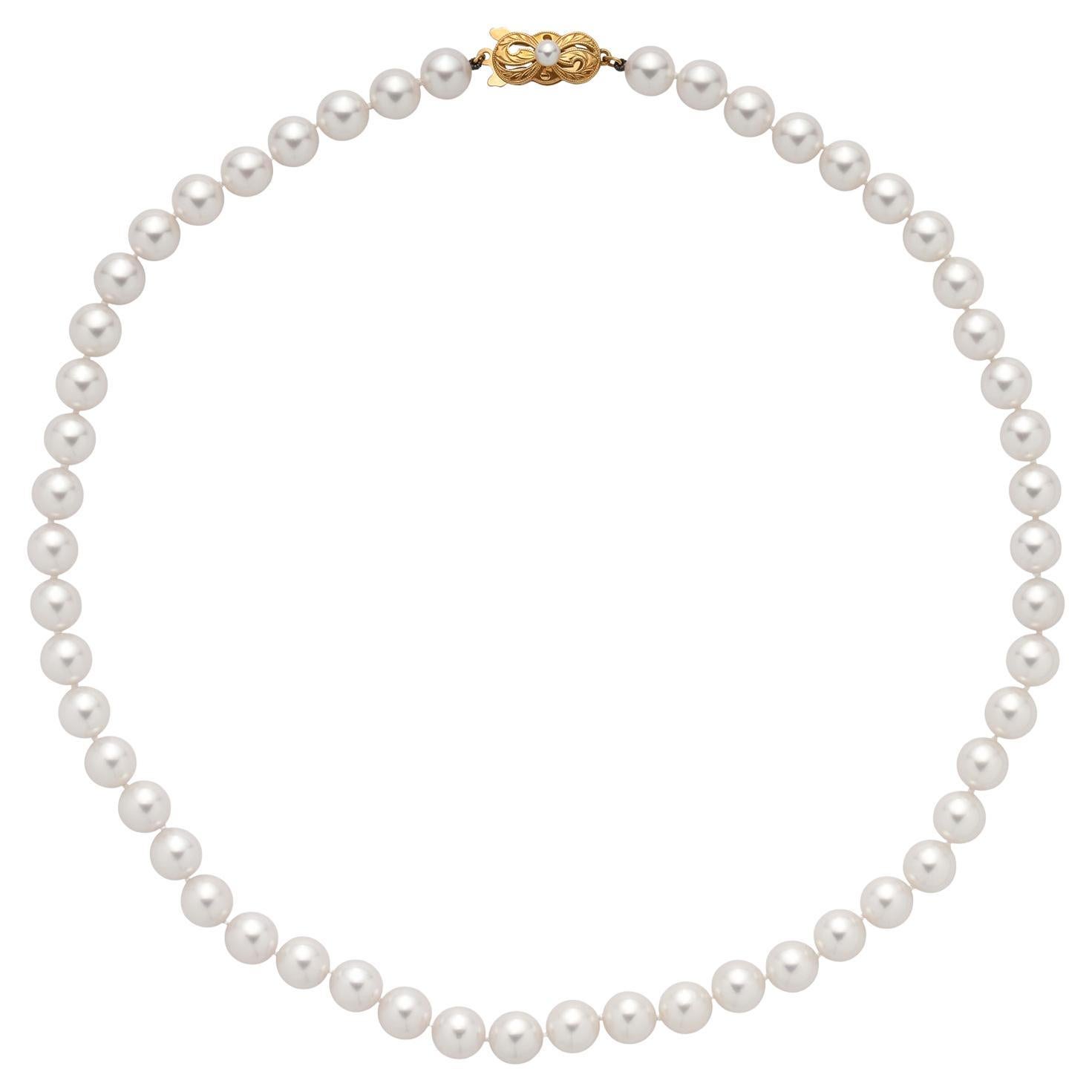 How much is a Mikimoto pearl necklace worth?