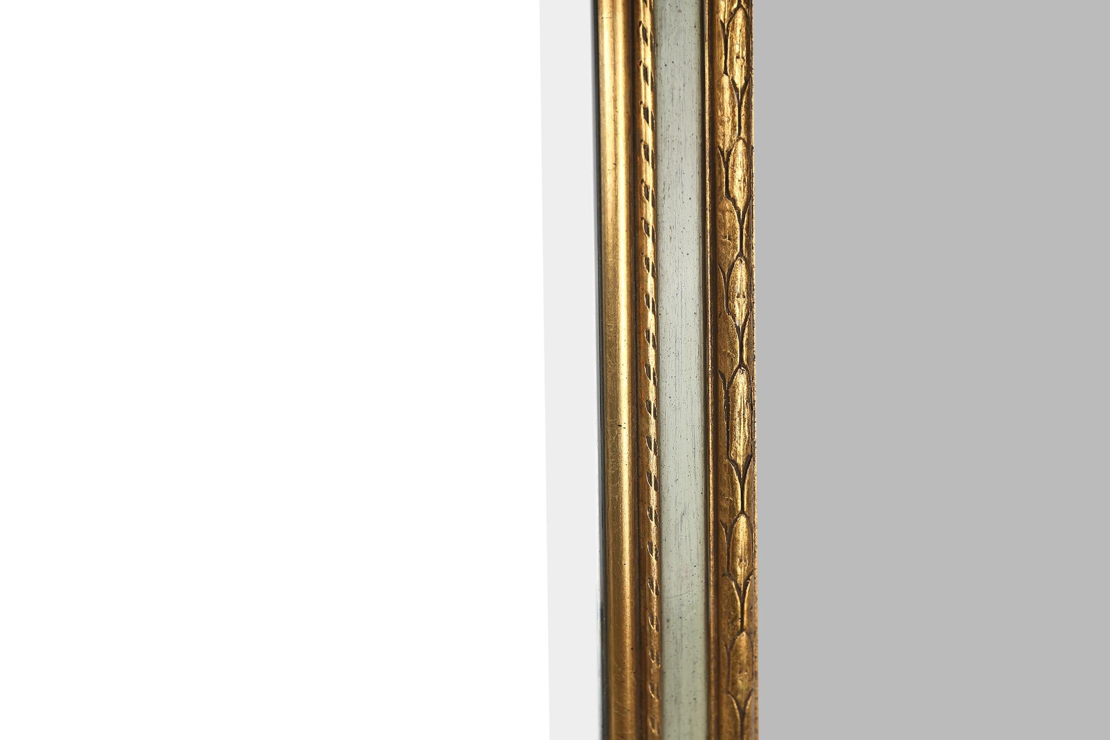 Resin Classic mirror, romantically decorated 18th century style frame, France, 1950s For Sale