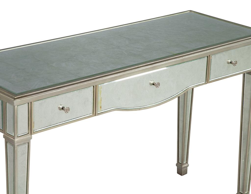Contemporary Classic Mirrored Vanity Desk by Lillian August