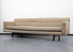 Classic Modern Long Dunbar Sofa with Brackets by Edward Wormley