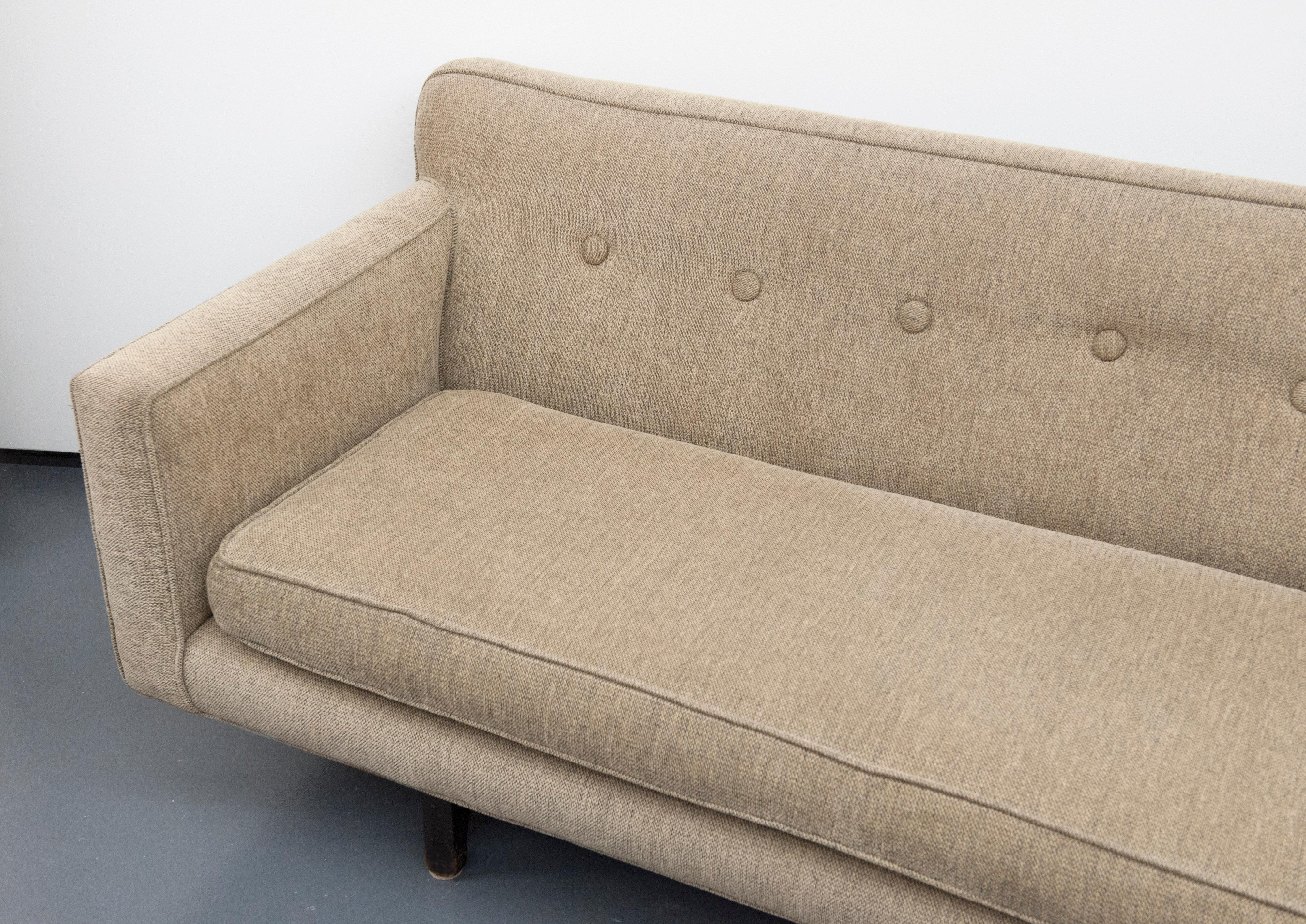 Mid-Century Modern Classic Modern Long Dunbar Sofa with Brackets by Edward Wormley