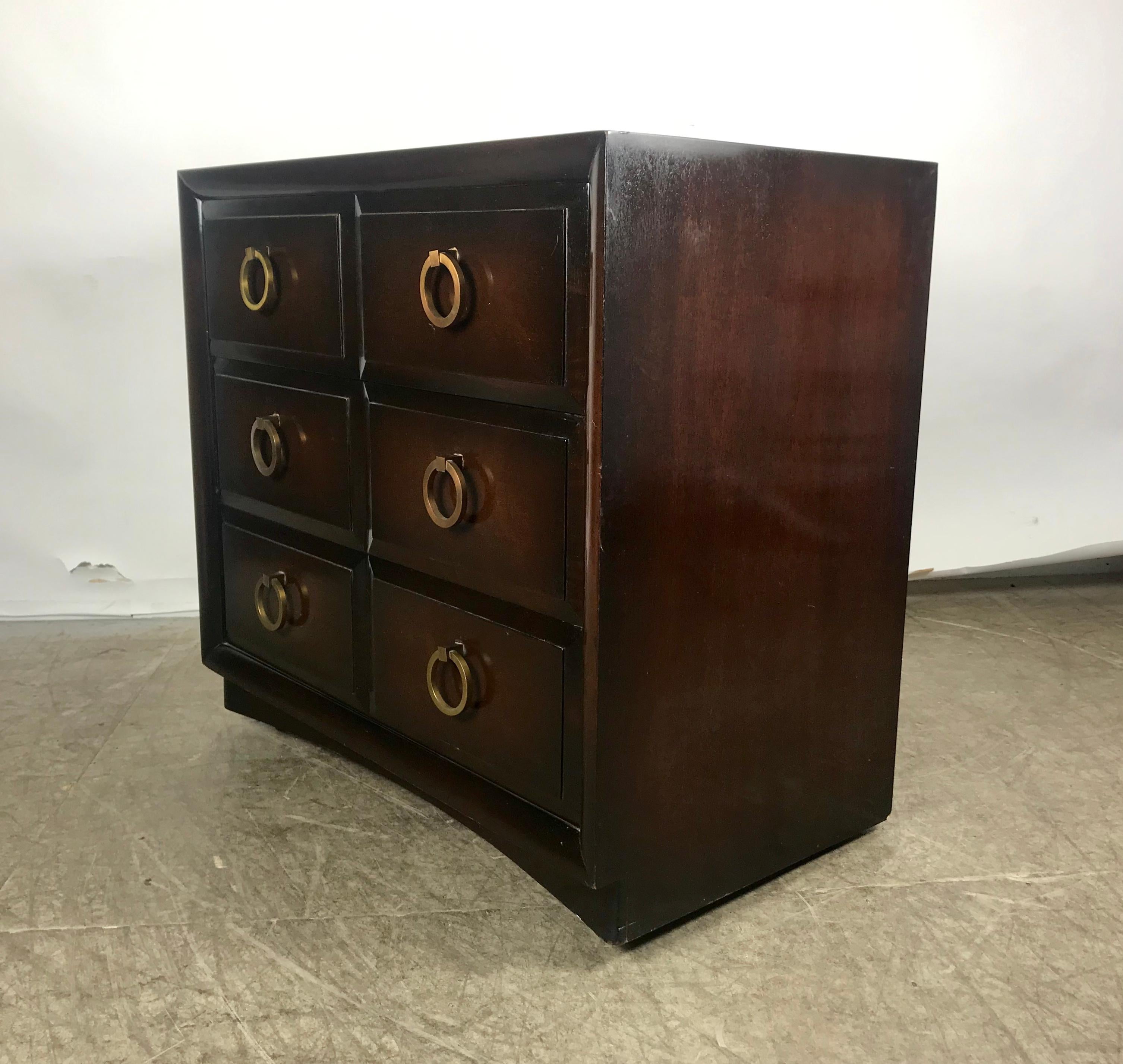 Mid-20th Century Classic Modern Regency 3-Drawer Dresser / Chest Widdicomb Modern Original