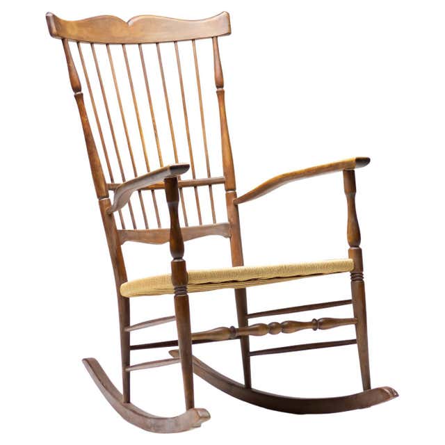 Danish Modern Teak Rocker Designed by Jacob Kjaer For Sale at 1stDibs