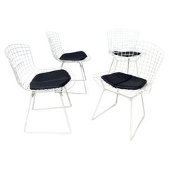 Classic Modern Wire Mesh Side Chairs by Harry Bertoia for Knoll