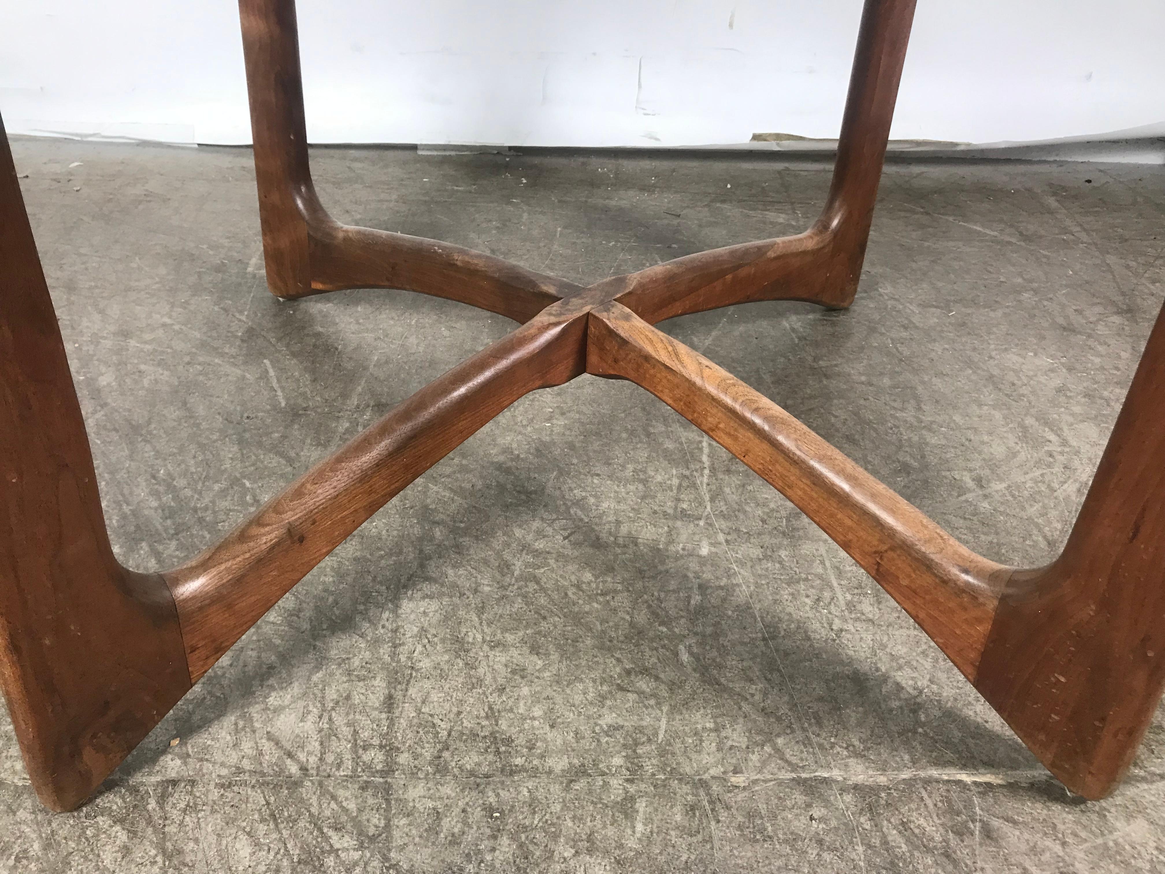 American Classic Modernist Adrian Pearsall for Craft Associates Walnut Dining Table