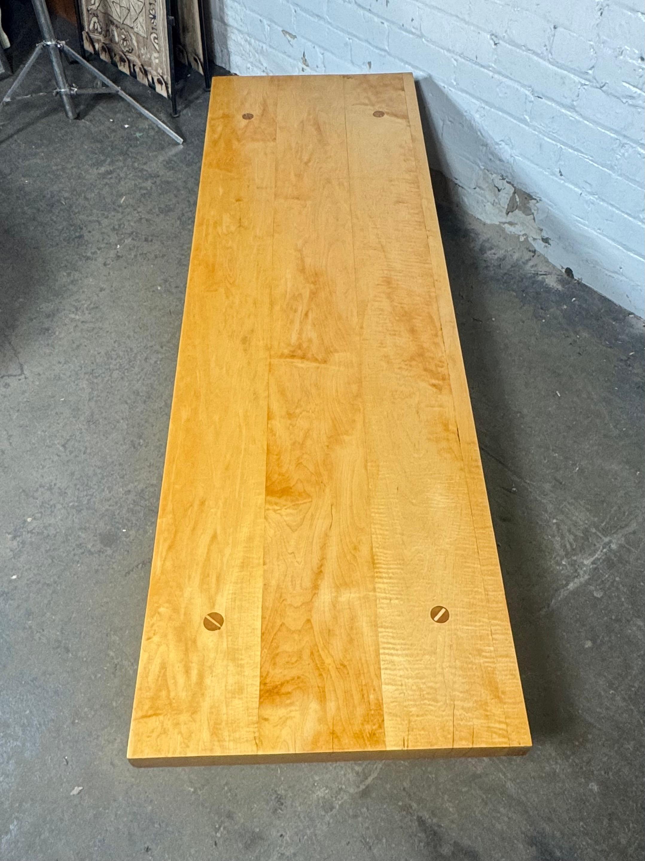 Mid-20th Century Classic Modernist Bench / low table after Charlotte Perriand For Sale