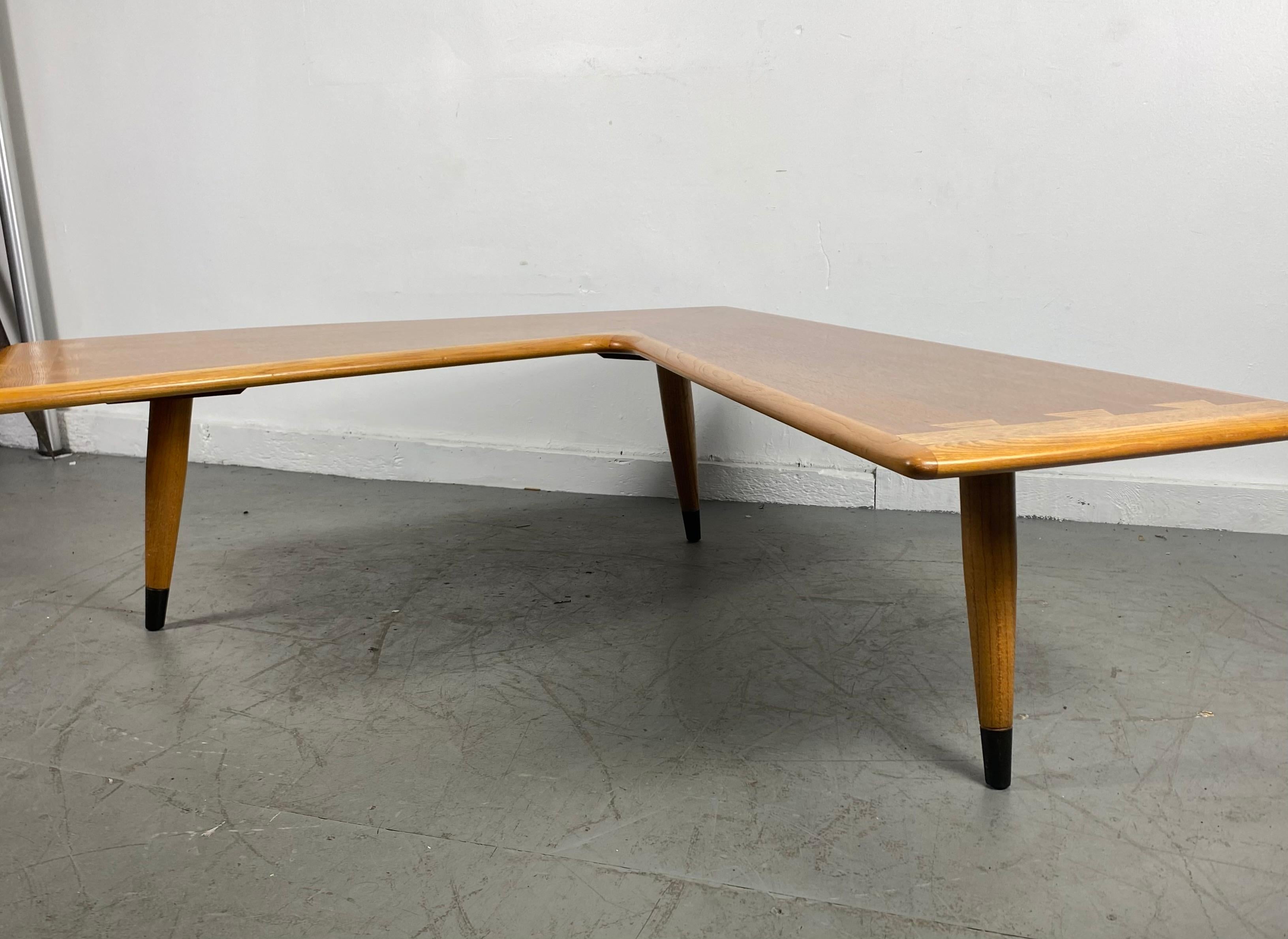 Classic Modernist Boomerang Cocktail / Coffee Table by Lane Dovetail Joinery 2
