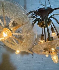Classic Modernist "Dandelion" Chandelier by Gerald Thurston for Lightolier