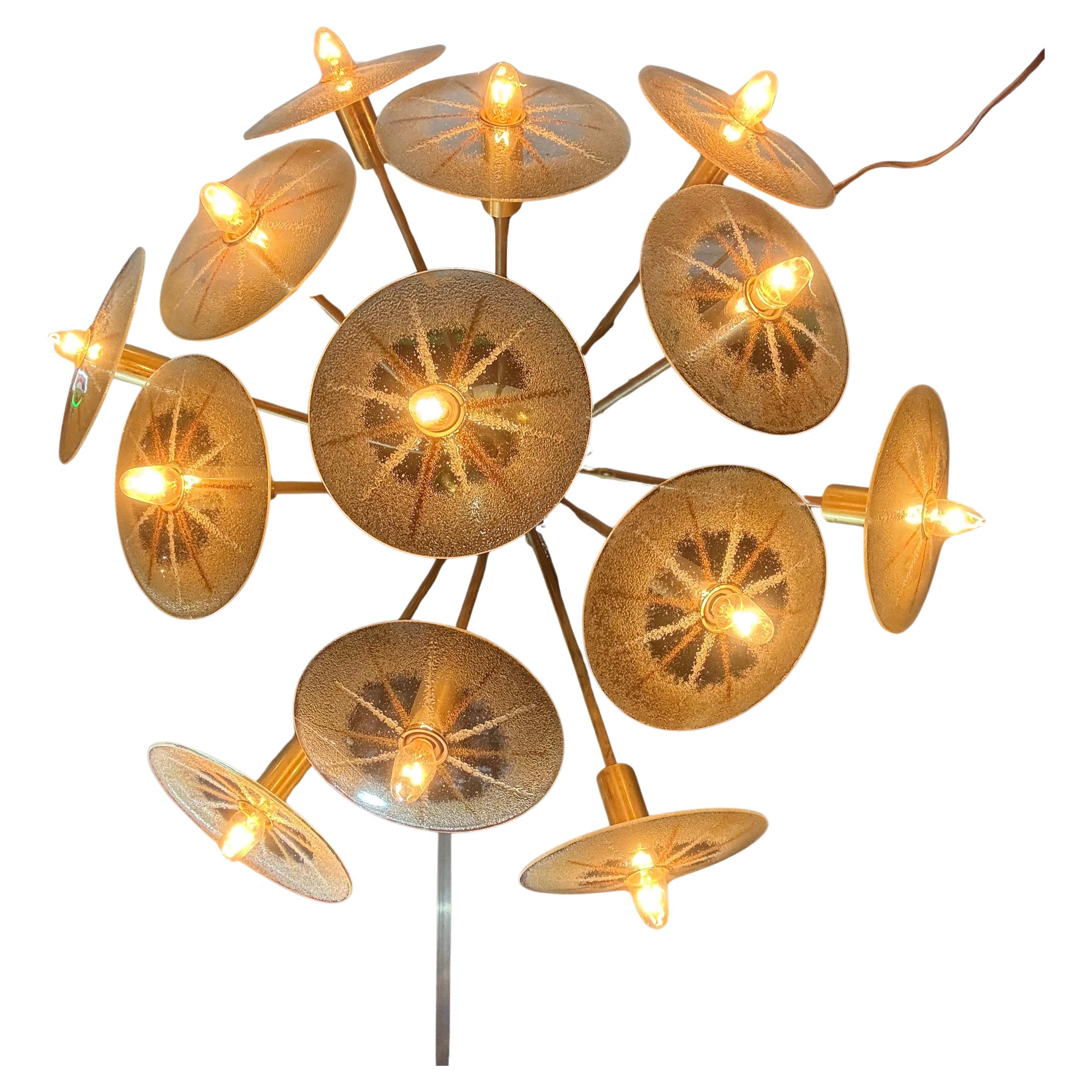 Classic Modernist "Dandelion" Chandelier by Gerald Thurston for Lightolier in vendita