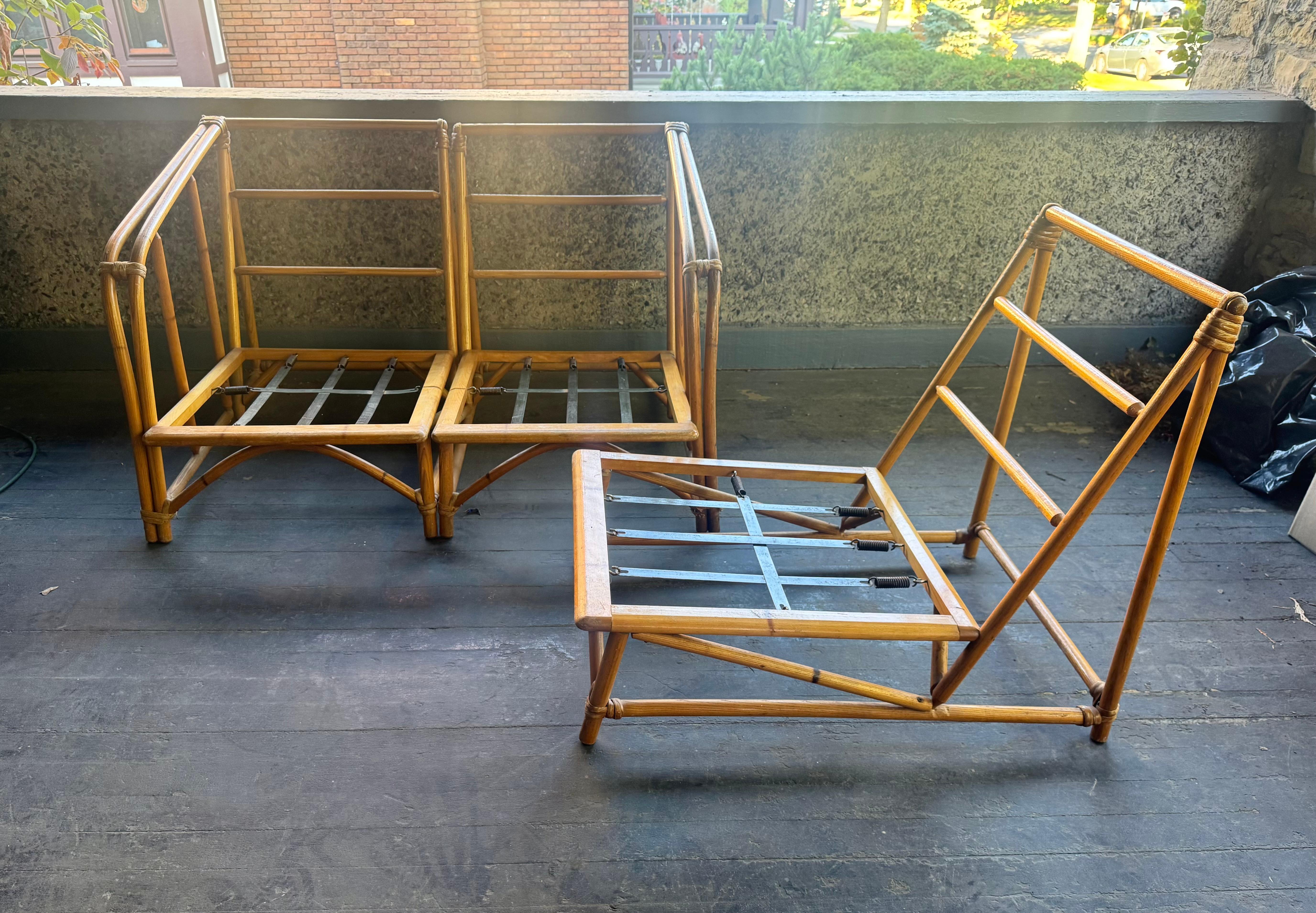 Klassische Moderne deSIGN .Heywood Wakefield Bamboo modular sofa 