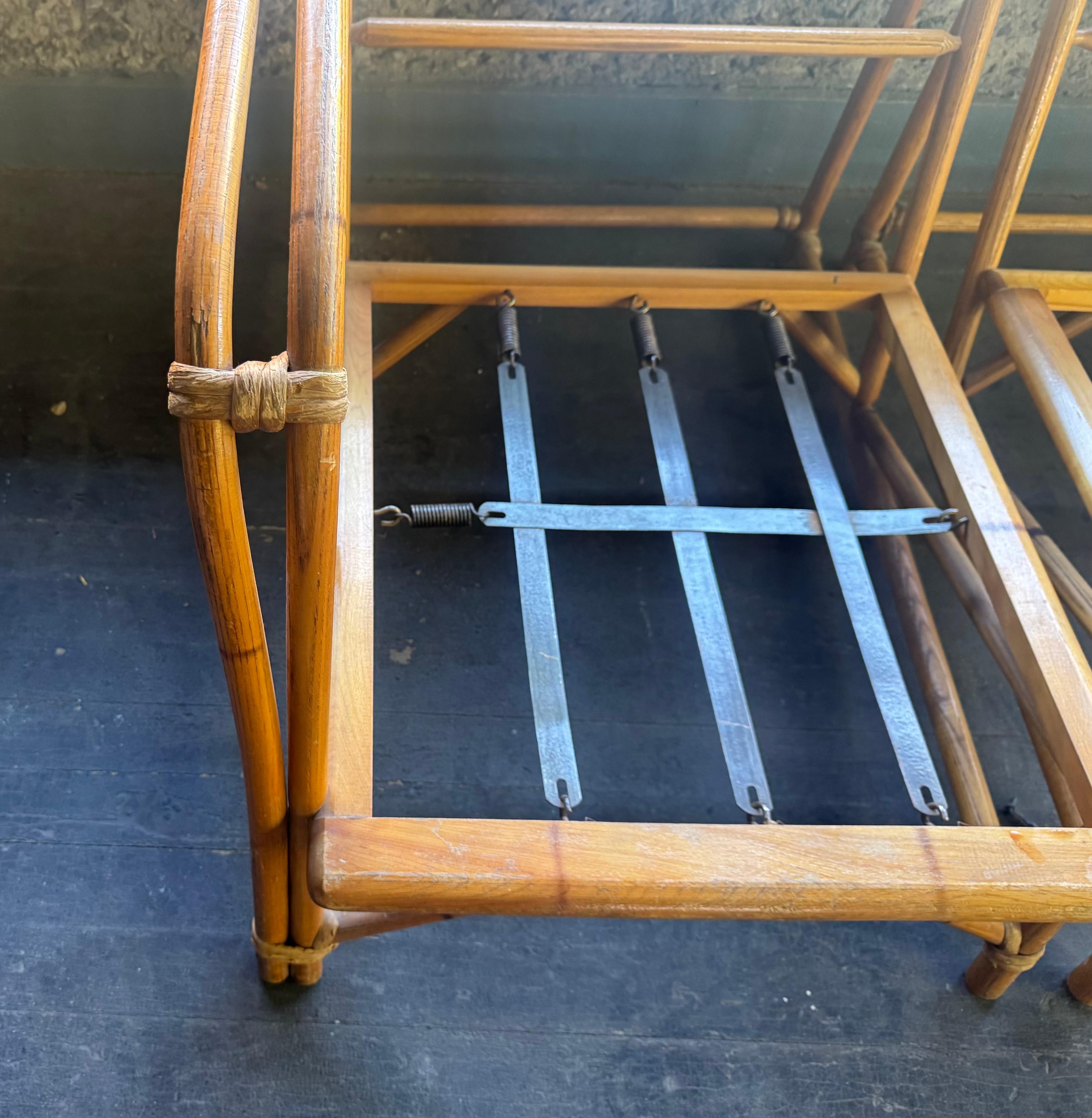 Klassische Moderne deSIGN .Heywood Wakefield Bamboo modular sofa 