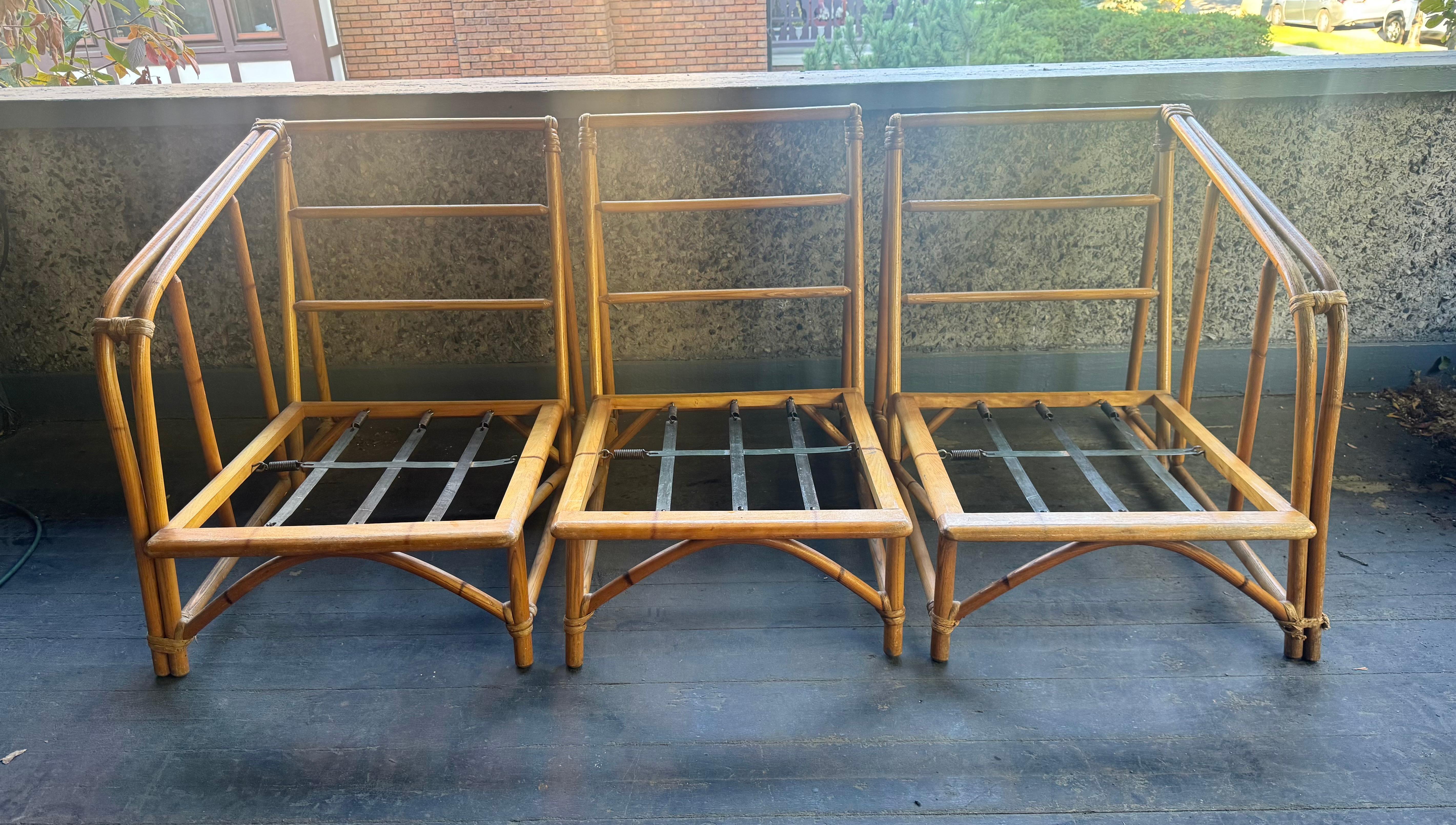 Klassische Moderne deSIGN .Heywood Wakefield Bamboo modular sofa 