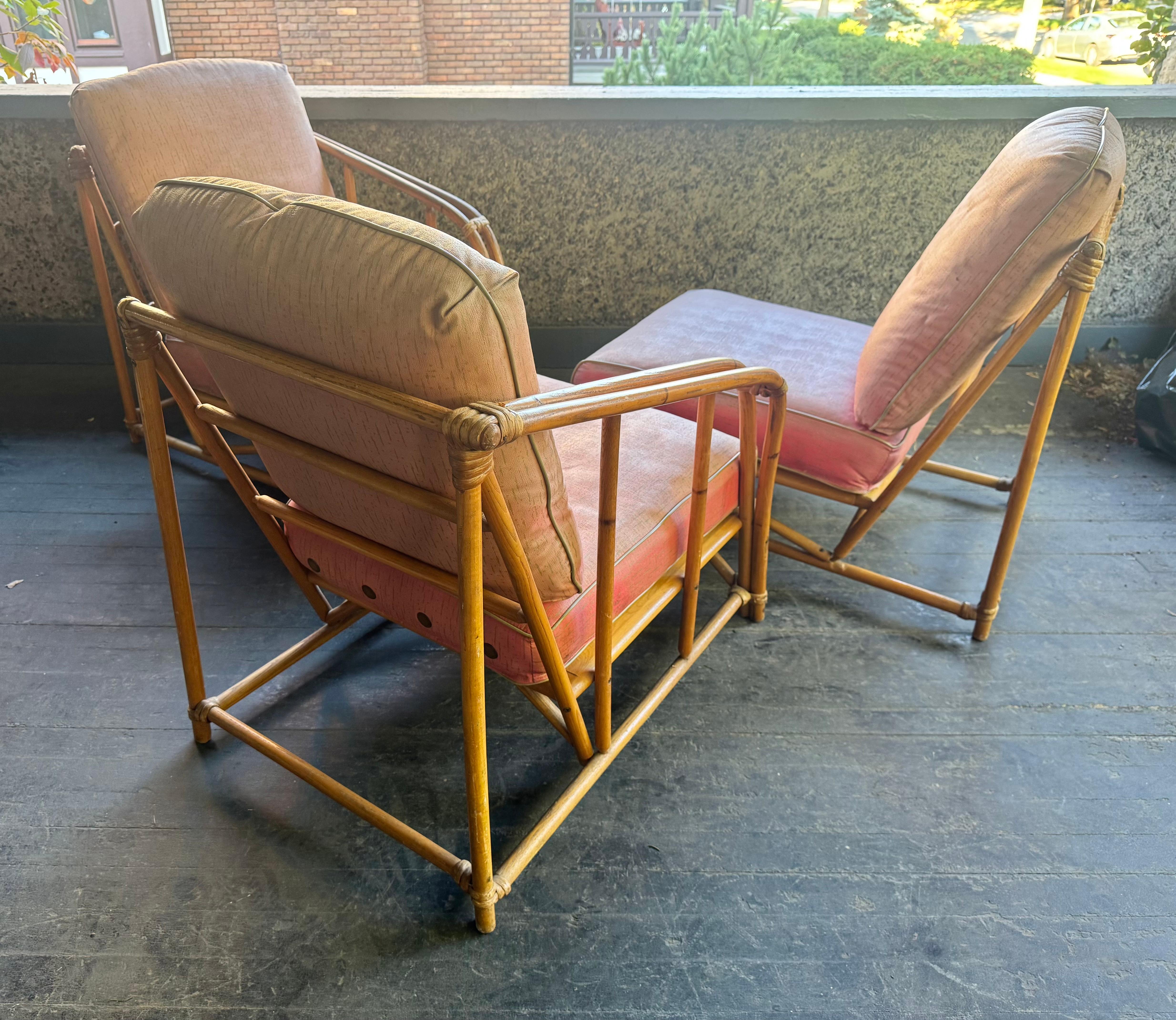 Klassische Moderne deSIGN .Heywood Wakefield Bamboo modular sofa 