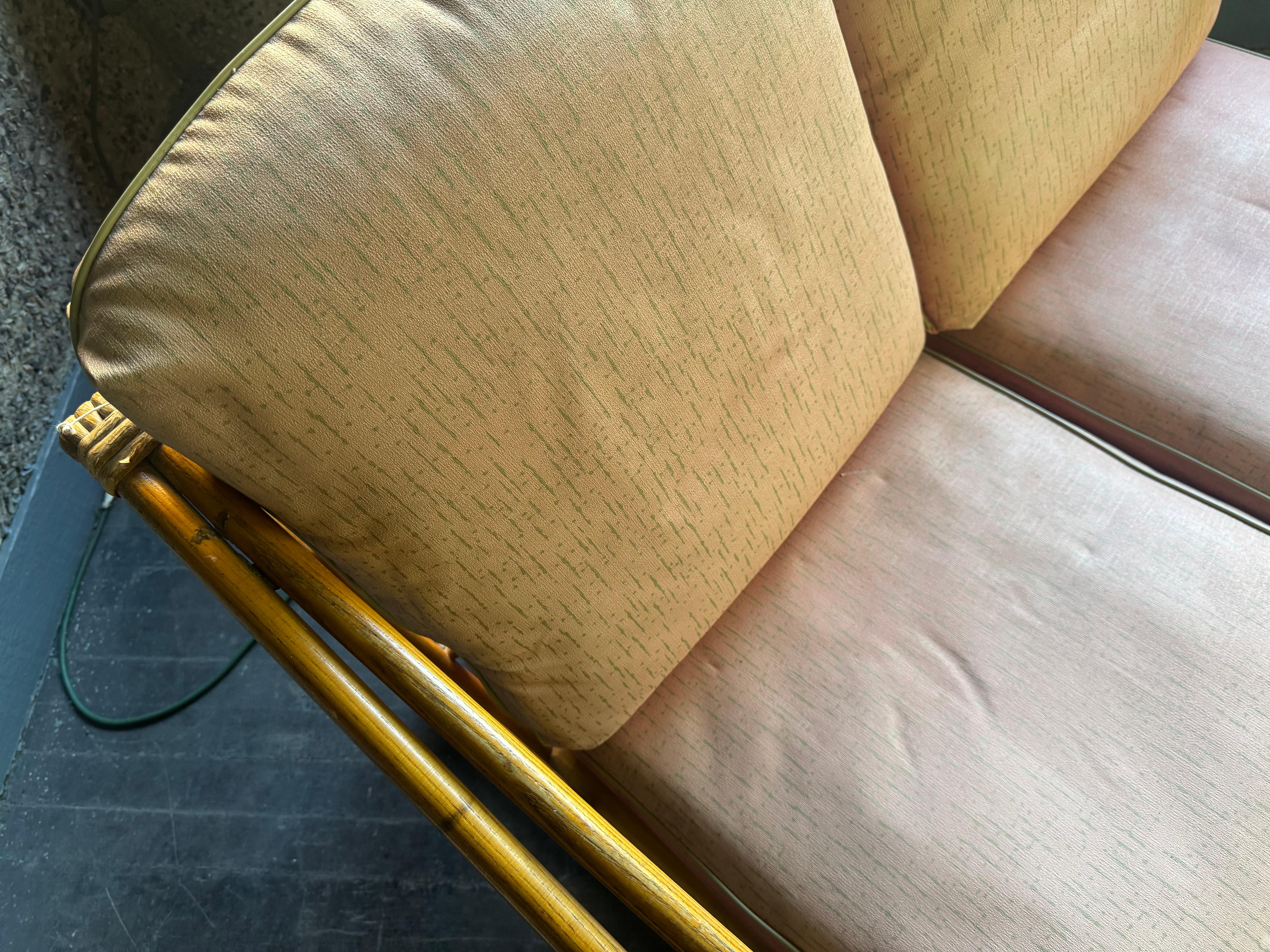 Klassische Moderne deSIGN .Heywood Wakefield Bamboo modular sofa 