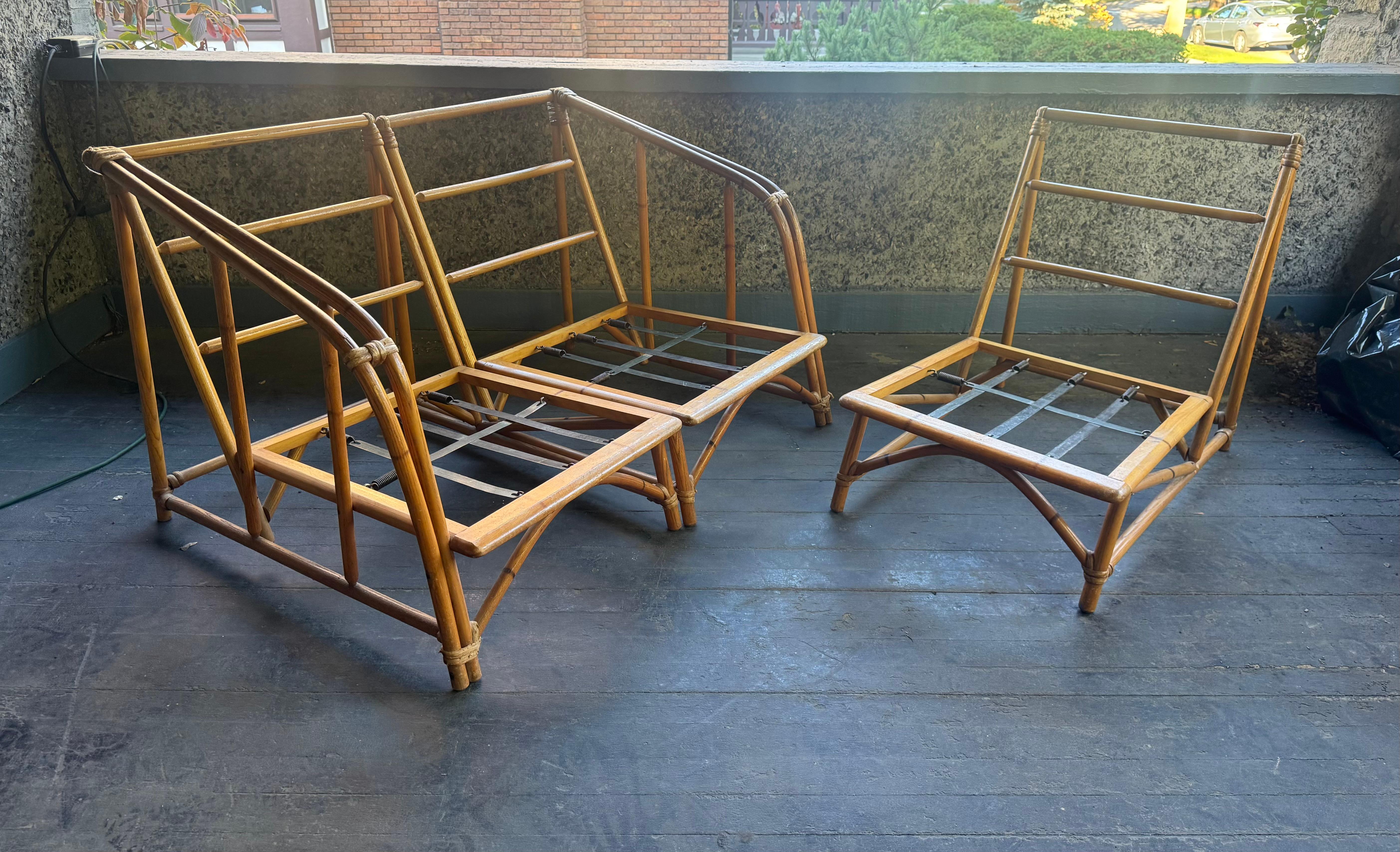 Klassische Moderne deSIGN .Heywood Wakefield Bamboo modular sofa 