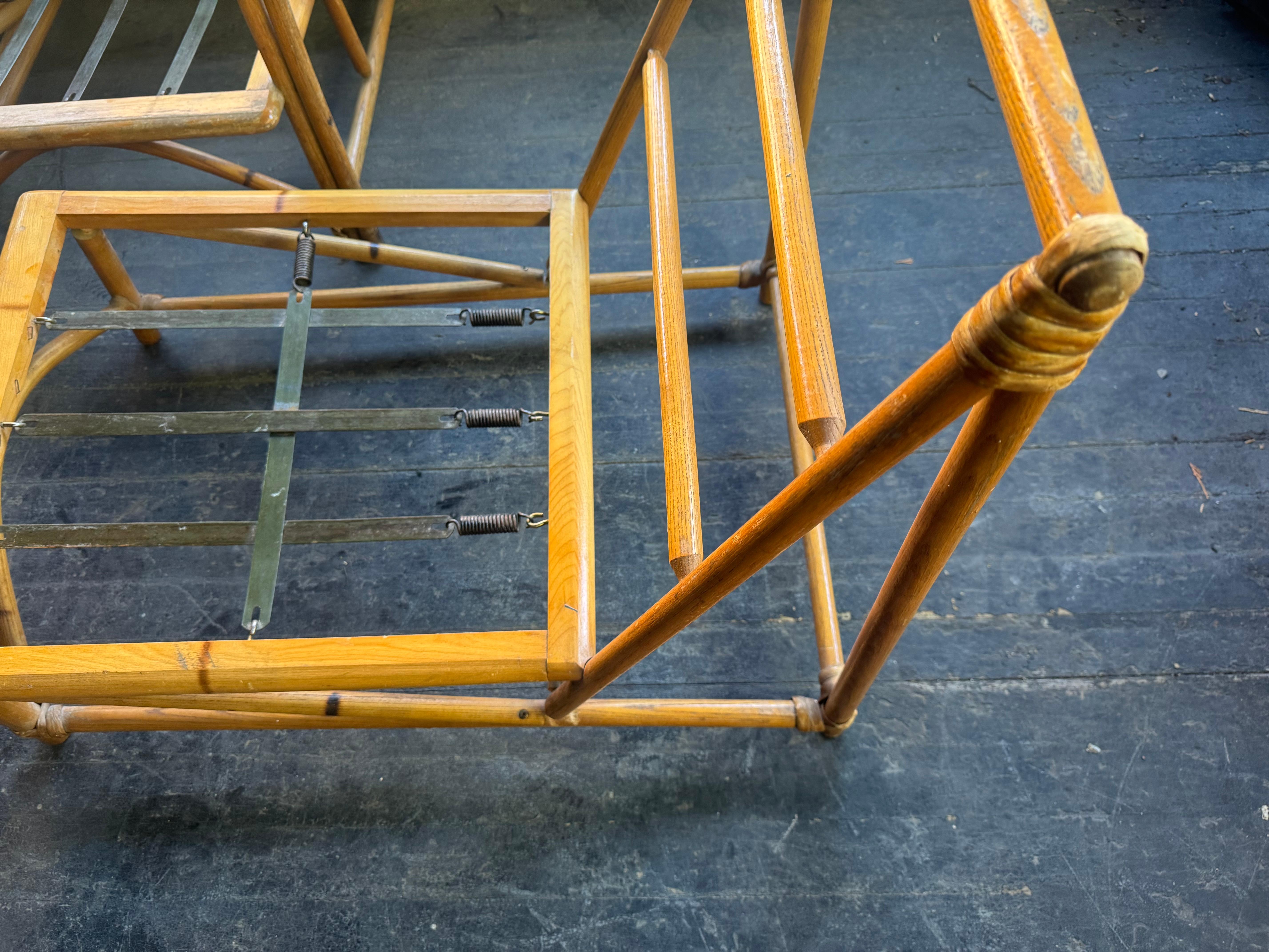 Klassische Moderne deSIGN .Heywood Wakefield Bamboo modular sofa 