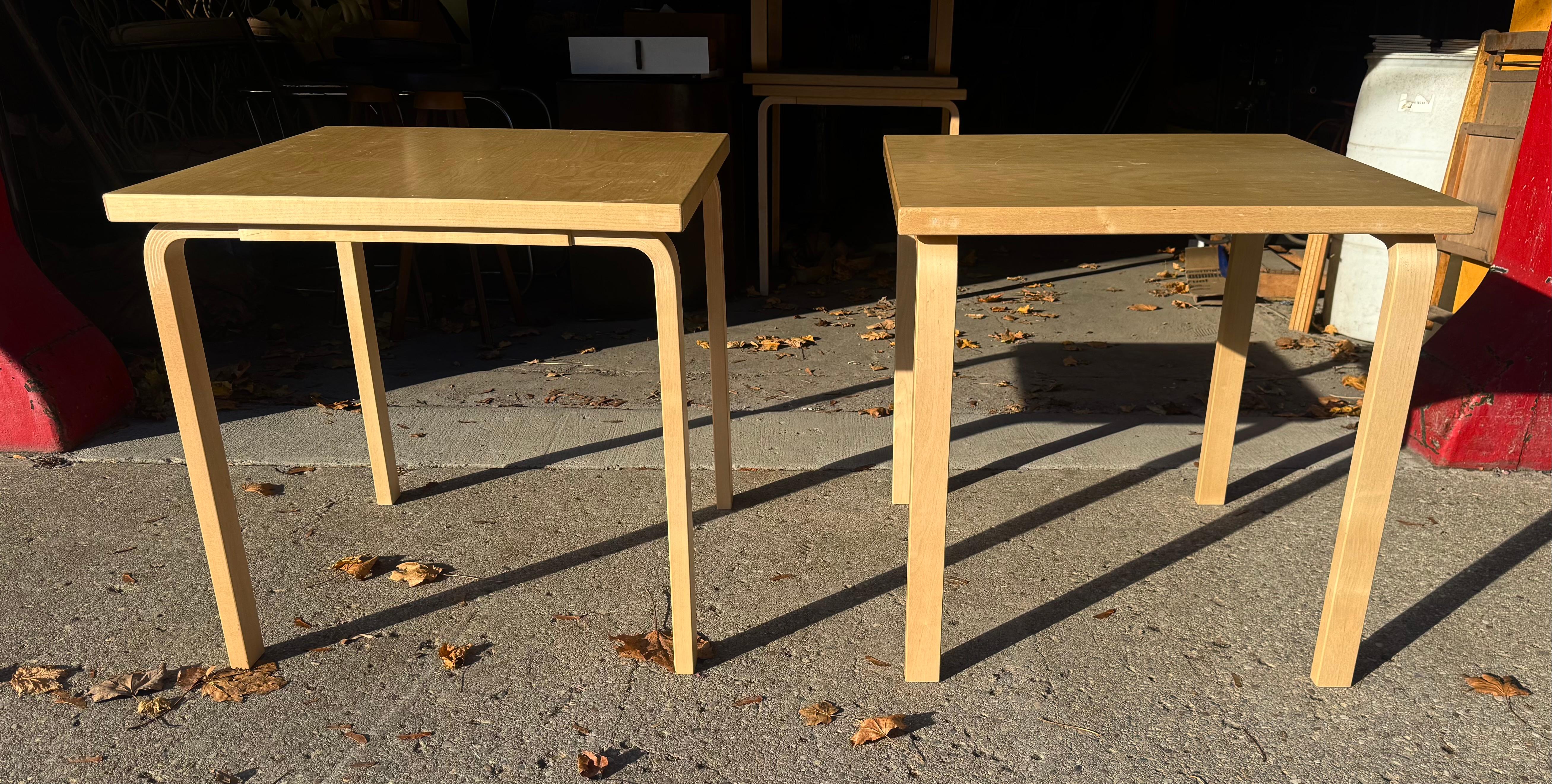 Classic Modernist Dining / card Table. figured birch, by Alvar Aalto / ARTEK For Sale 4