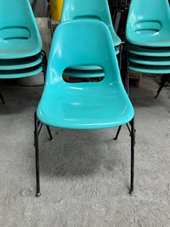 Classic Modernist Fiberglass Side Chair/ Eames Style/ by Krueger Metal Products