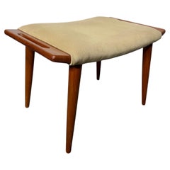 Classic Modernist Hans Wegner Style 'PAPA BEAR" Ottoman / Foot Stool