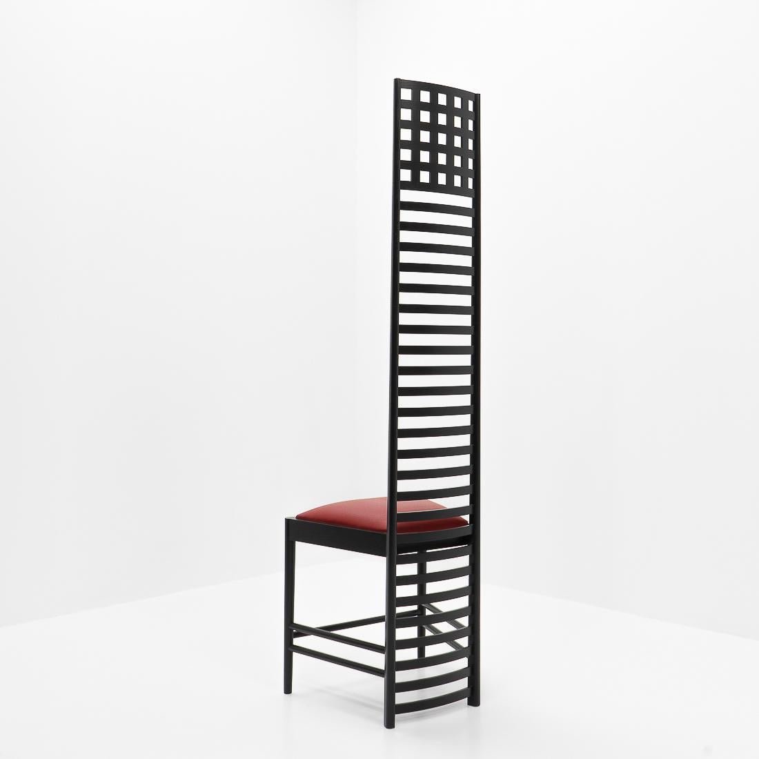 Klassischer modernistischer Hill House-Stuhl von Charles R. Mackintosh für Cassina, 1980er Jahre (Moderne der Mitte des Jahrhunderts) im Angebot