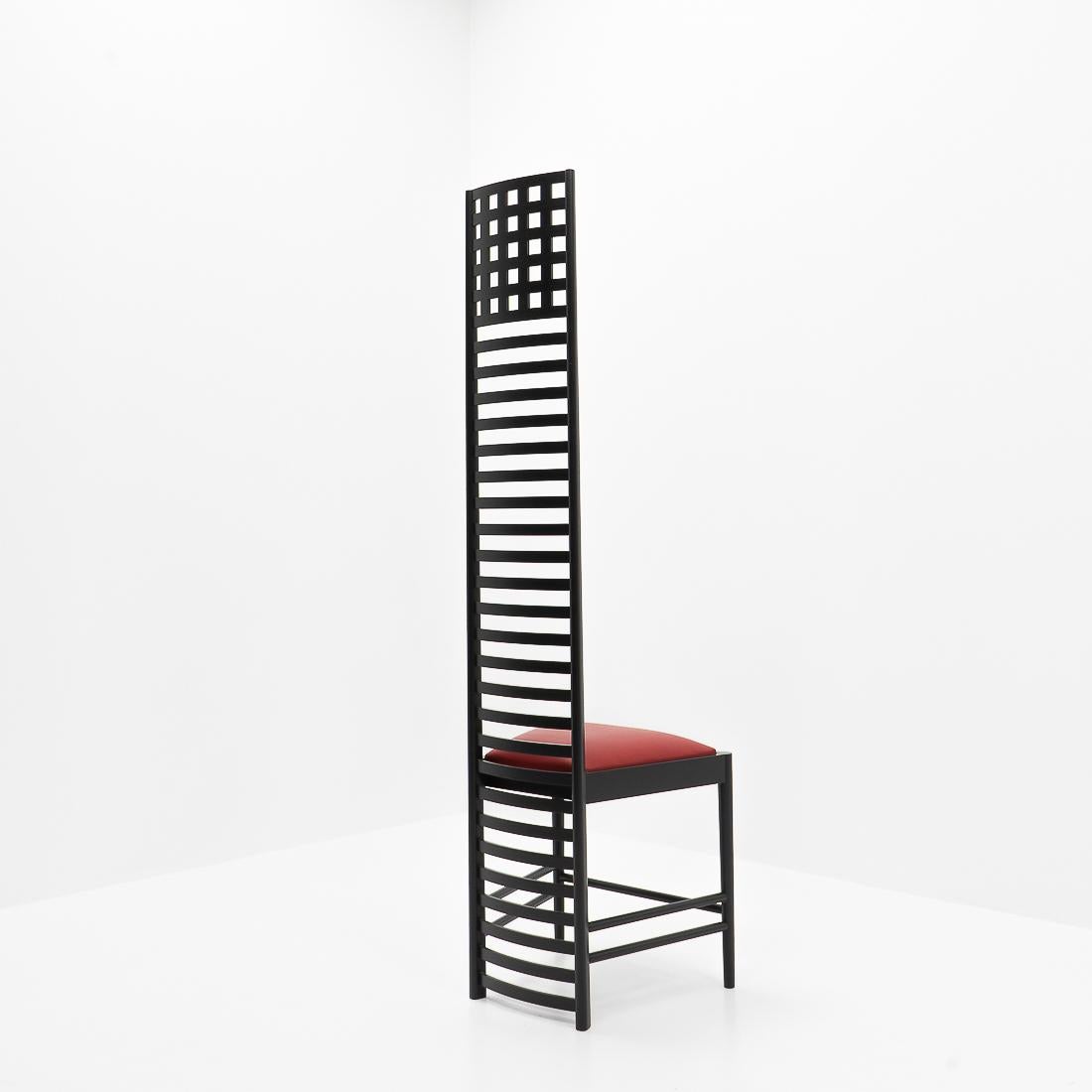 Italian Classic Modernist Hill House Chair by Charles R. Mackintosh for Cassina, 1980s For Sale