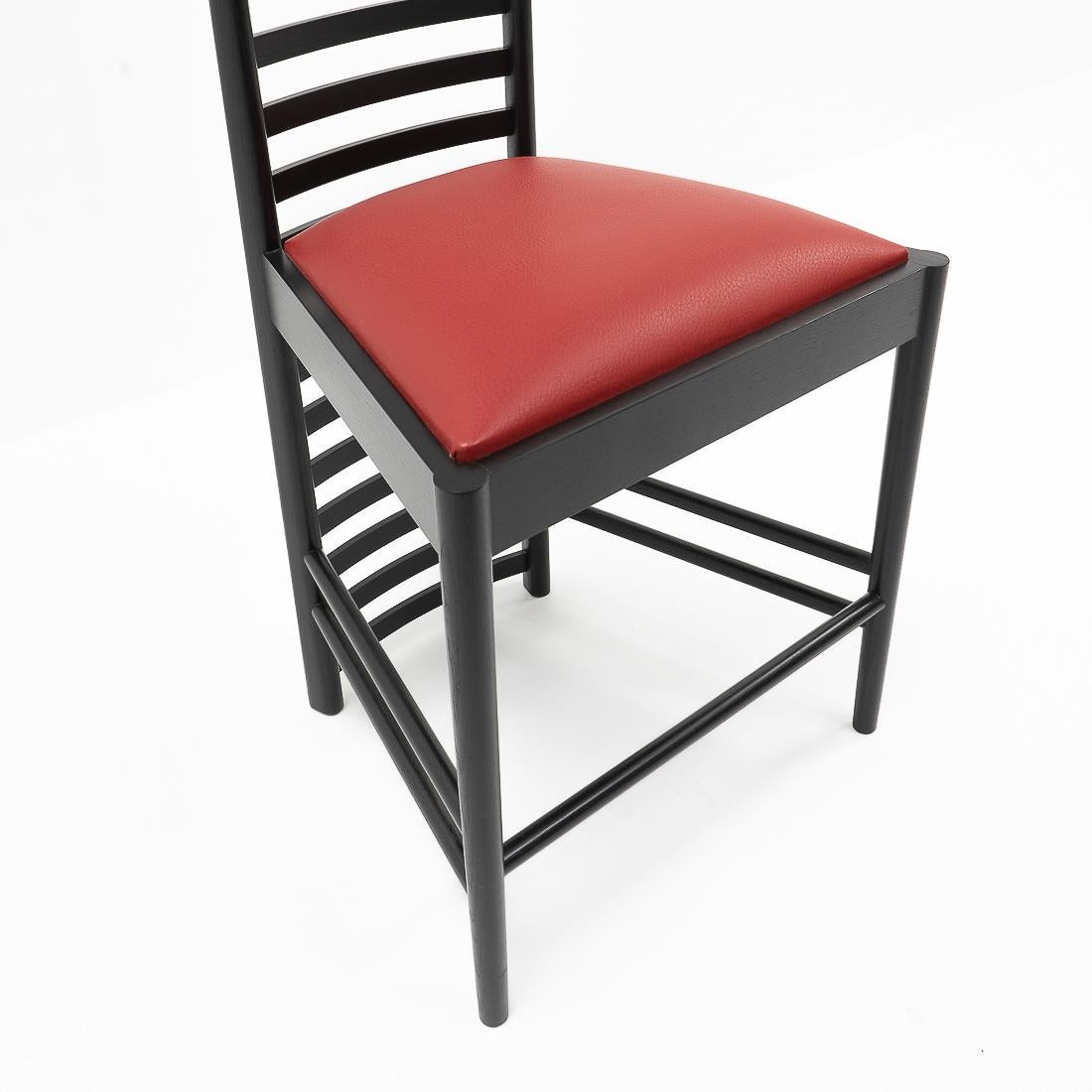 Late 20th Century Classic Modernist Hill House Chair by Charles R. Mackintosh for Cassina, 1980s For Sale
