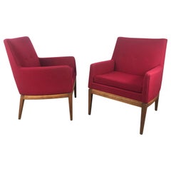 Vintage Classic Modernist Lounge Chairs designed by Jens Risom, Jens Risom Design Inc.