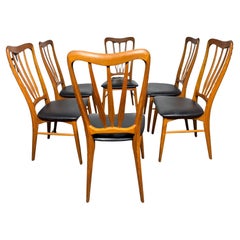 Classic Modernist. Niels Koefoed "Ingrid" Teak Danish Dining Chairs, Set of 6