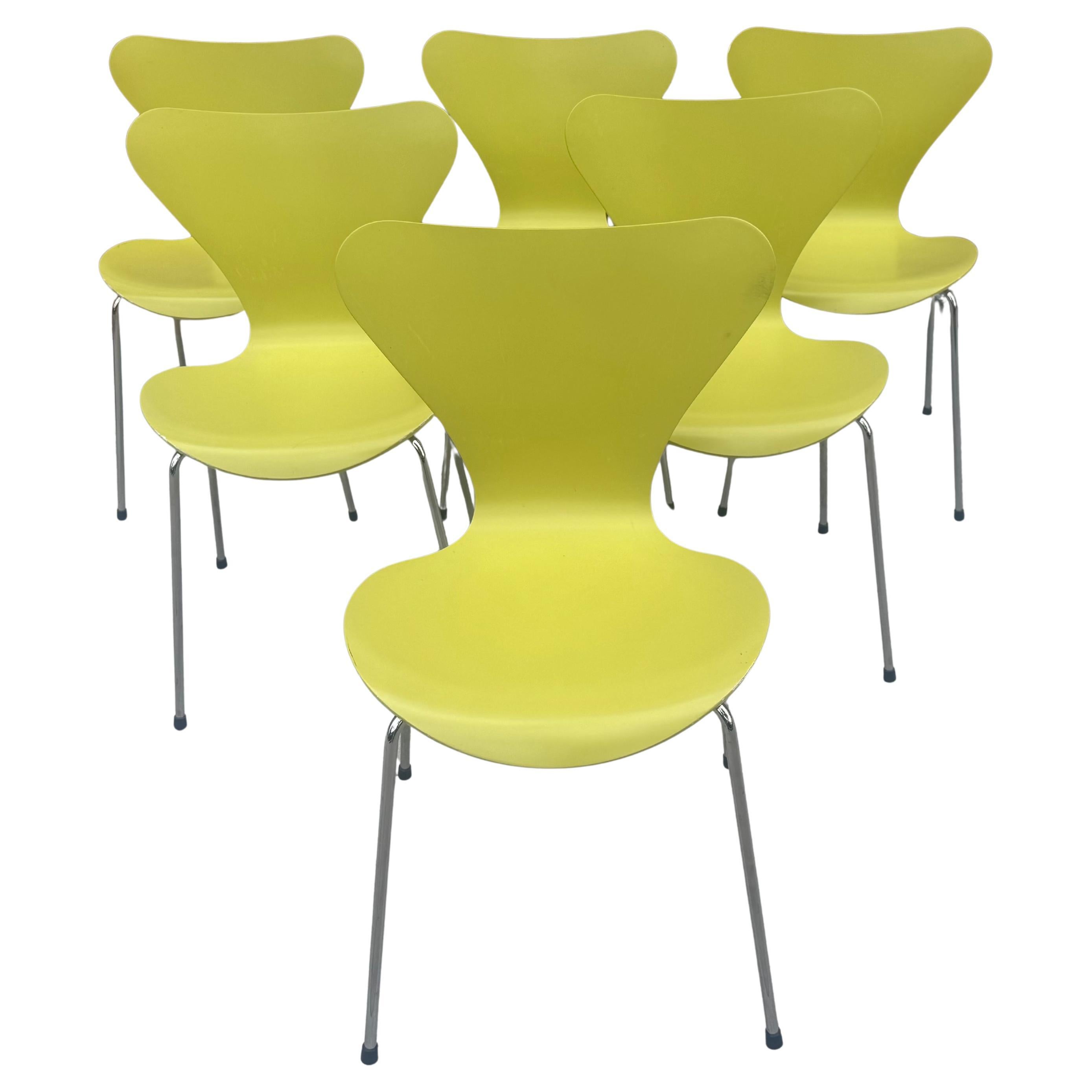 Serie 7 Sedie Classic Modernist di Arne Jacobsen per Fritz Hansen, set 6