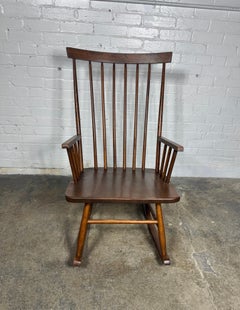 Classic Modernist / Shaker Rocking Chair in walnut by Mel Smilow