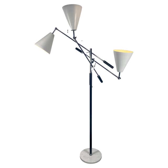 Modernist Articulating Floor Lamp by Ben Seibel For Sale at 1stDibs