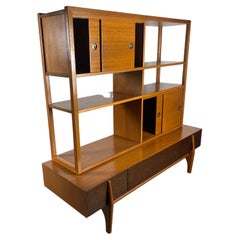 Classic Modernist Wall Unit by John Keal for Brown Saltman