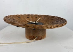 Classic Modernist Wicker Basket Clock by George Nelson for Howard Miller