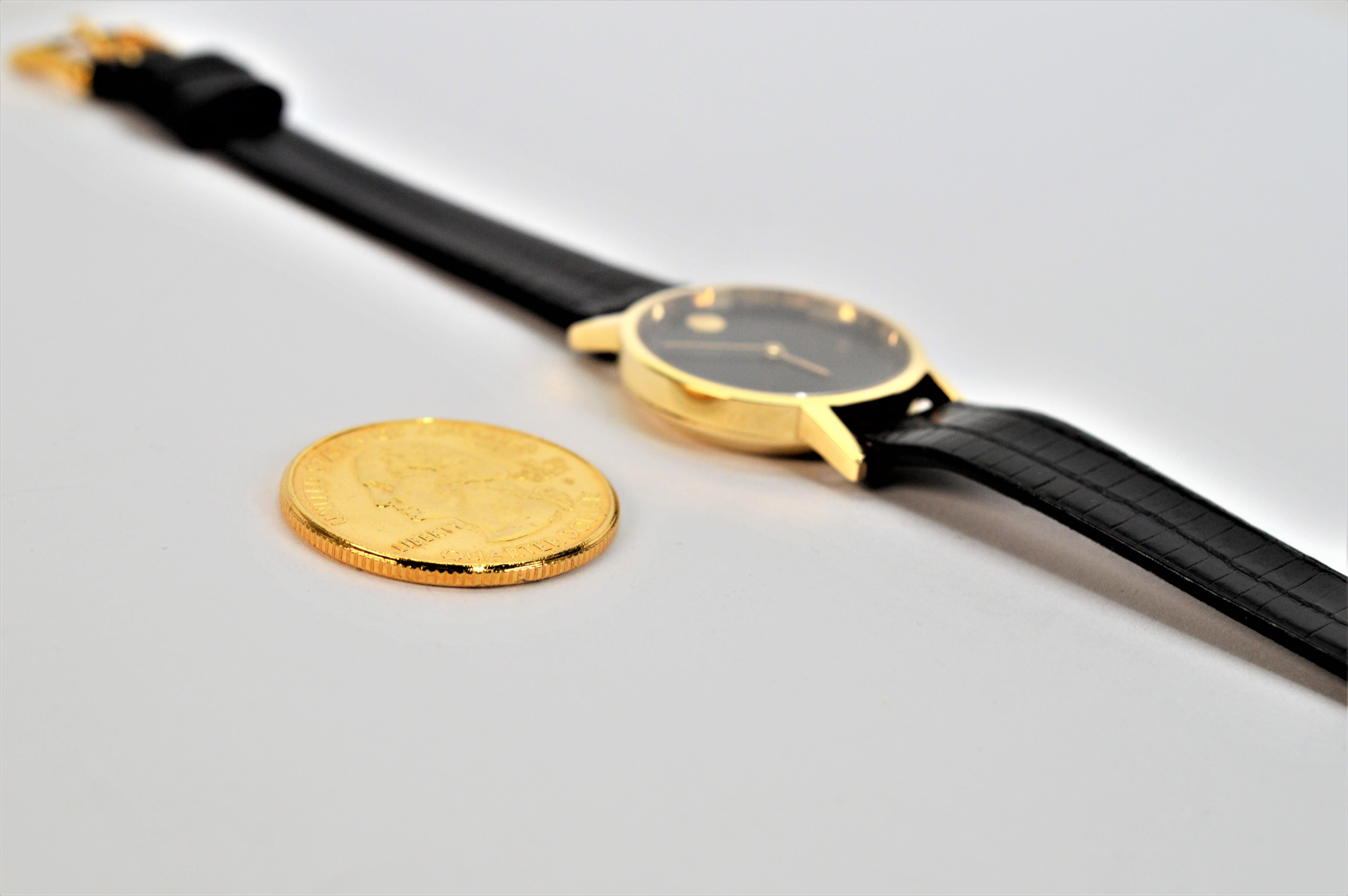 Classic Movado Museum 14 Karat Yellow Gold Women's Wrist Watch 2