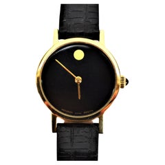 Classic Movado Museum 14 Karat Yellow Gold Women's Wrist Watch