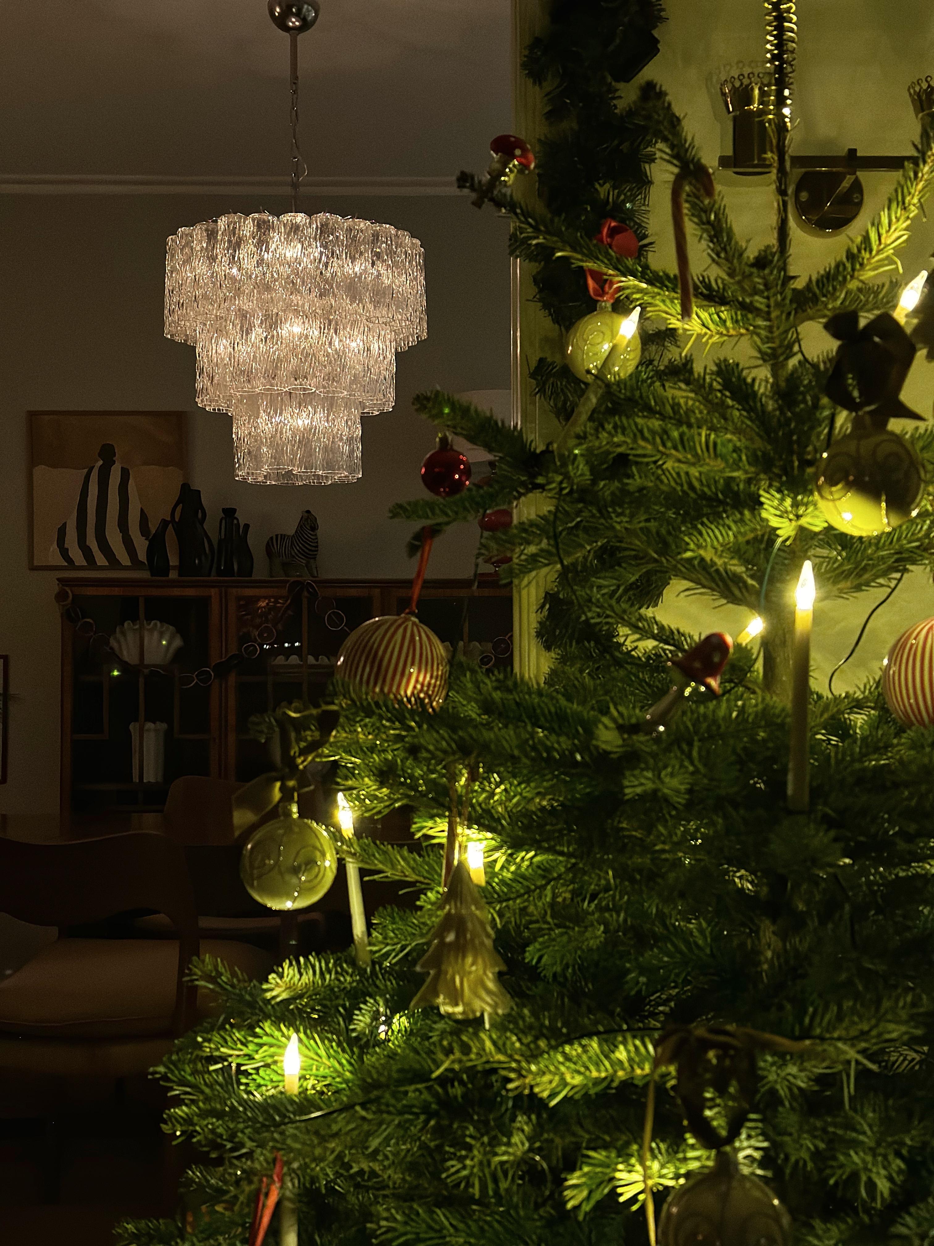Lampadario classico di Murano nello stile di Venini in vendita 3