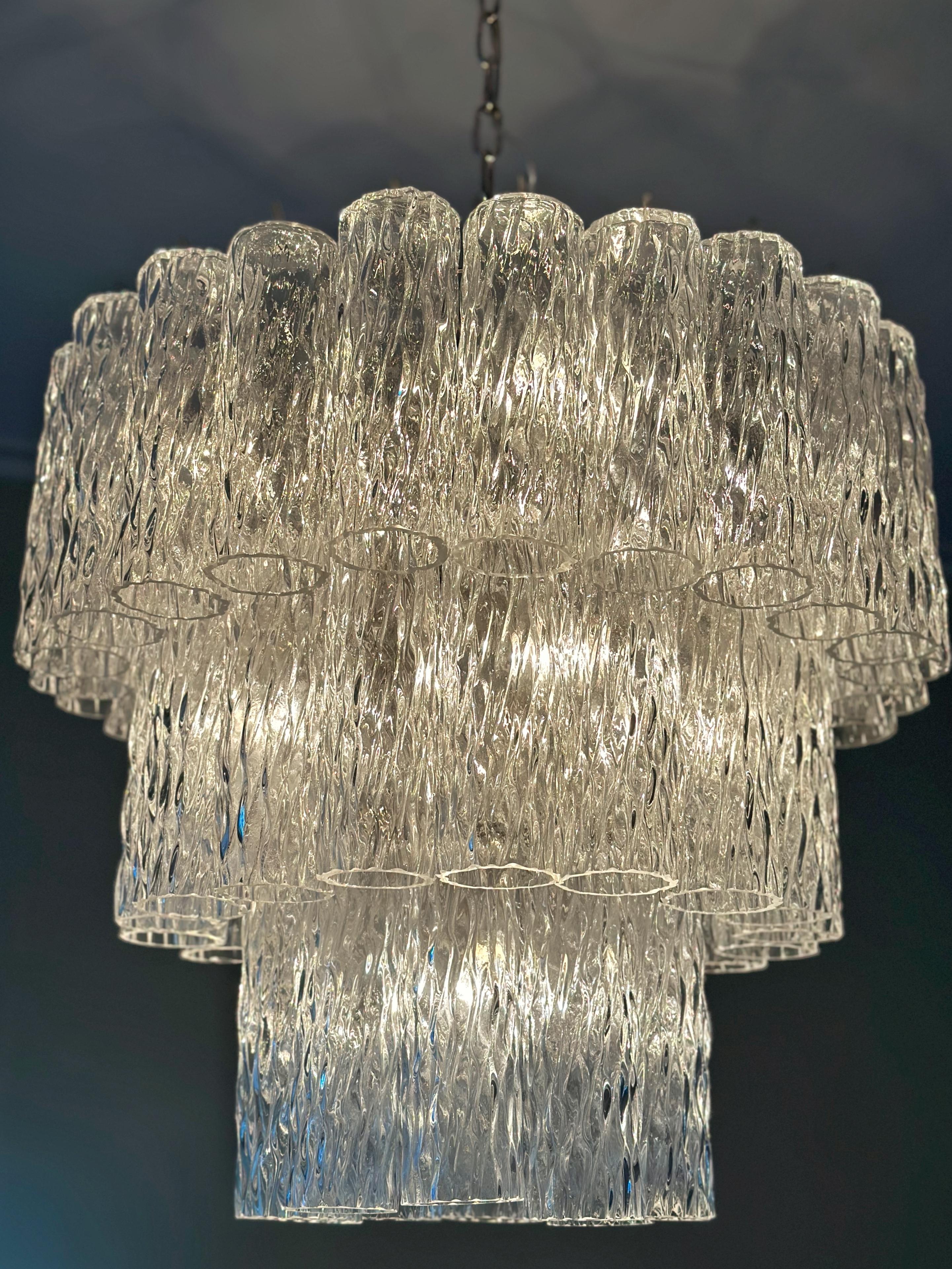 Lampadario classico di Murano nello stile di Venini in vendita 5