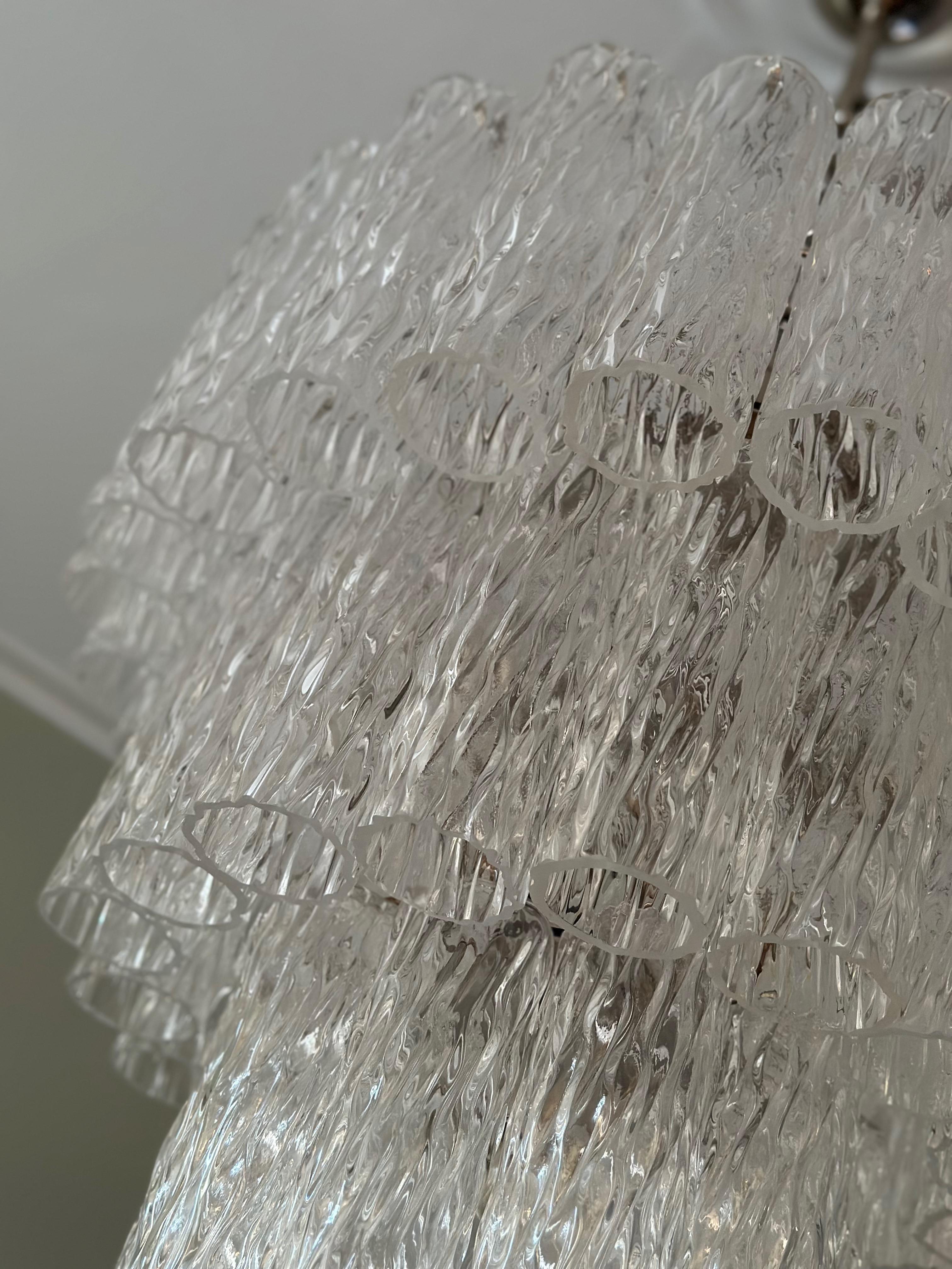 Lampadario classico di Murano nello stile di Venini in vendita 1