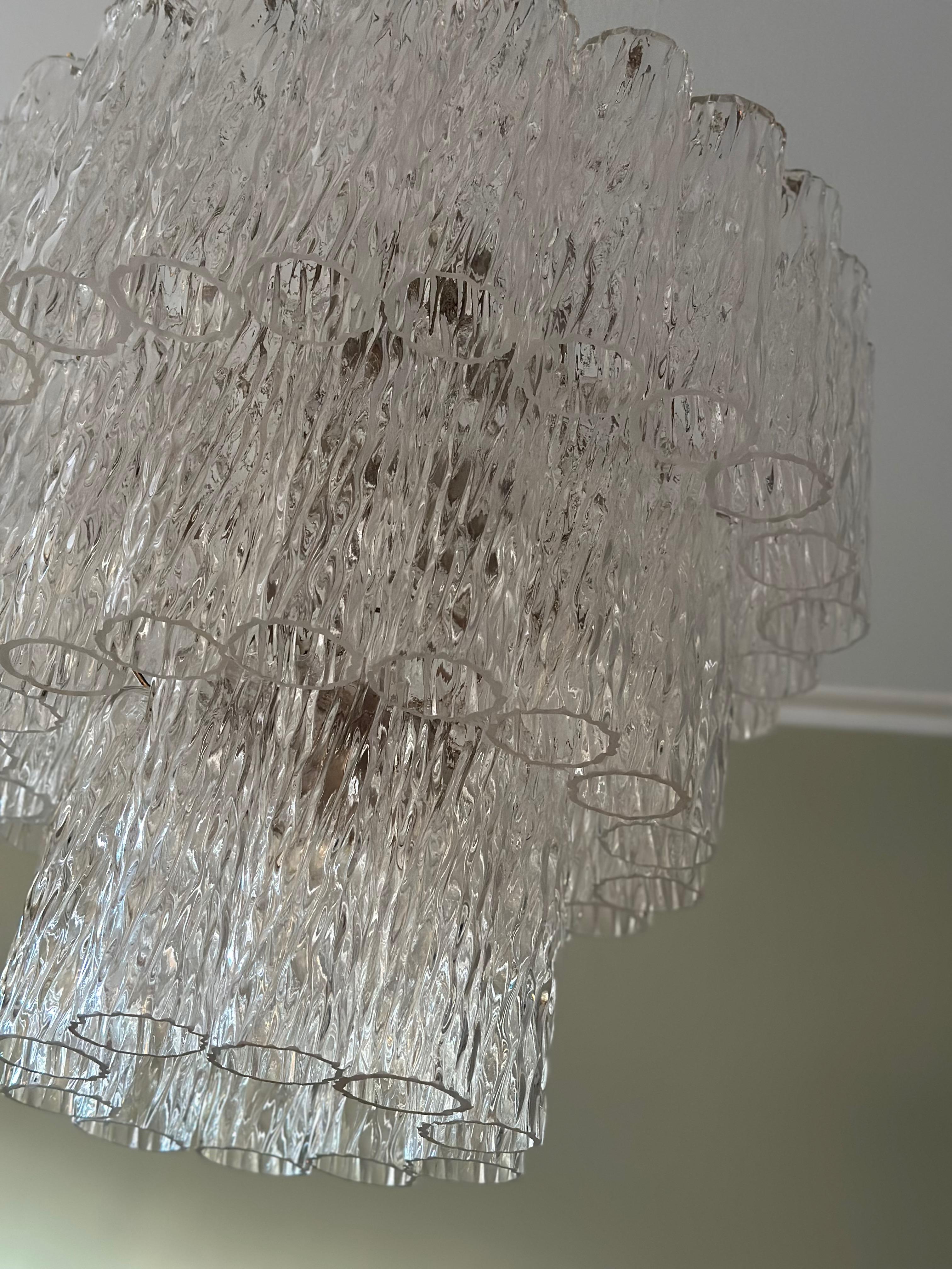 Lampadario classico di Murano nello stile di Venini in vendita 2